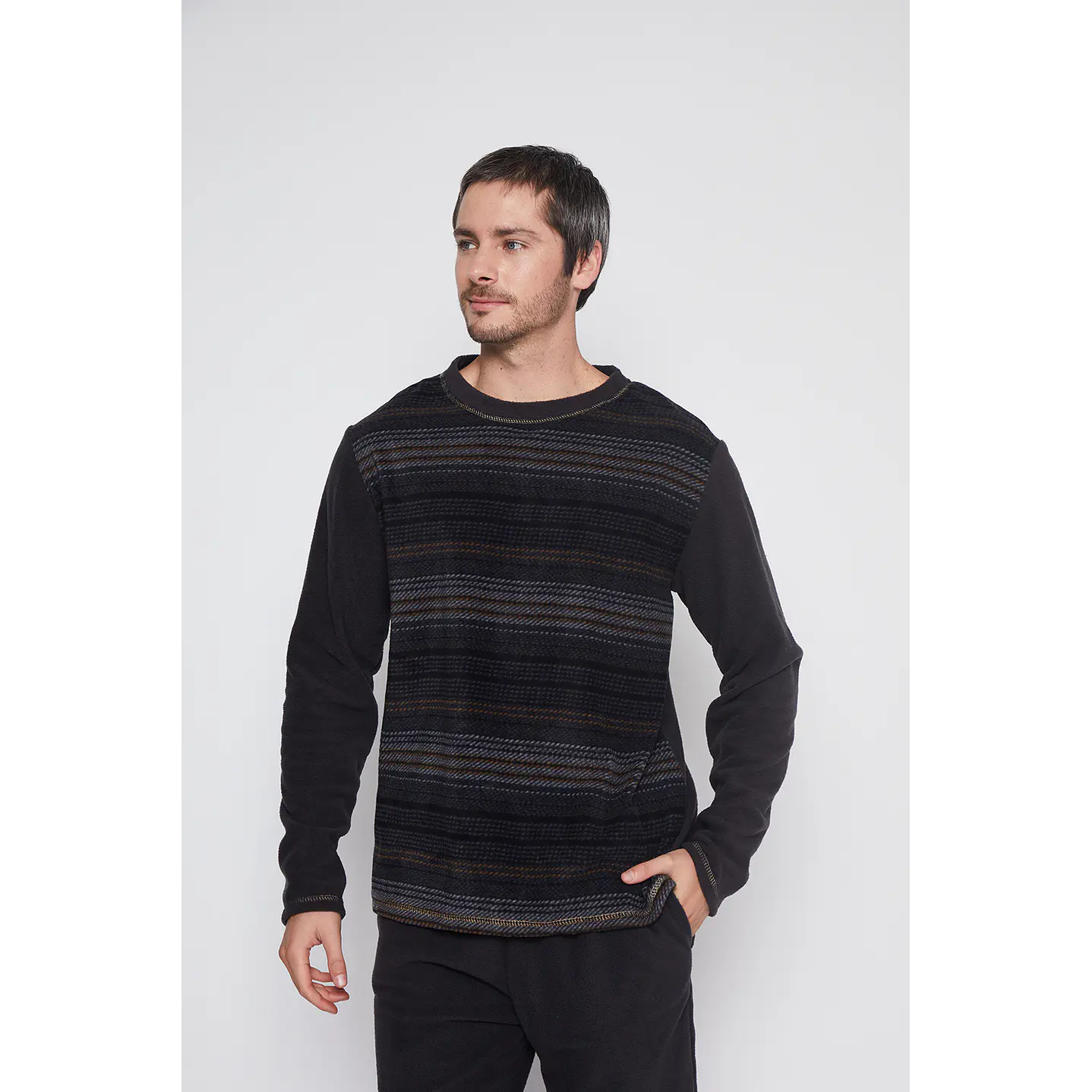 Pijama Hombre Negro Liso Family Shop 2