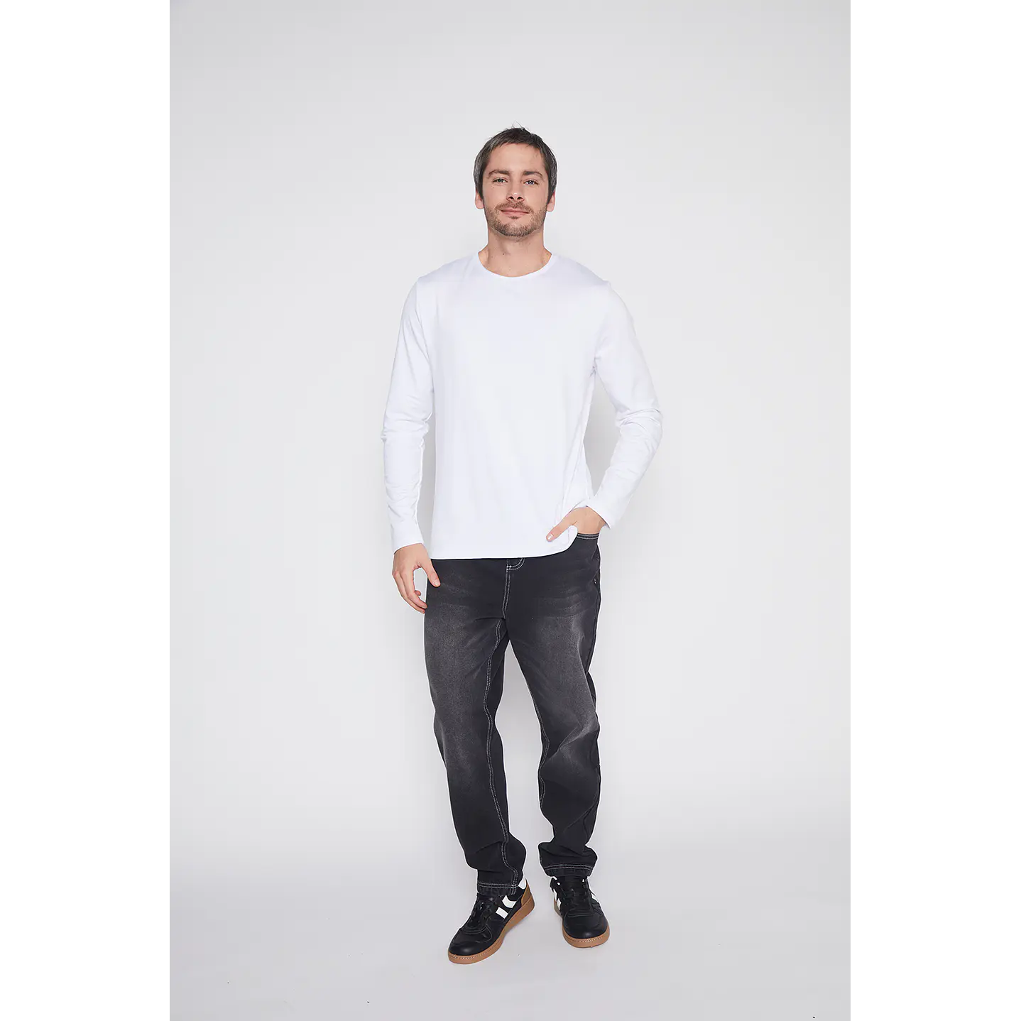 Camiseta Hombre Blanco Microcapa Family Shop 4