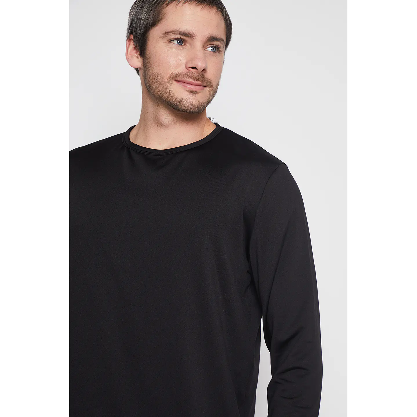 Camiseta Hombre Negro Microcapa Family Shop 2