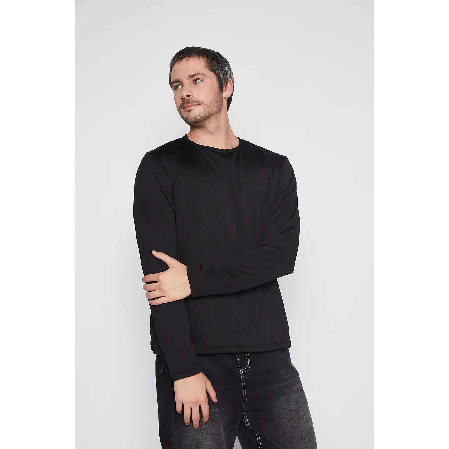 Camiseta Hombre Negro Microcapa Family Shop 1