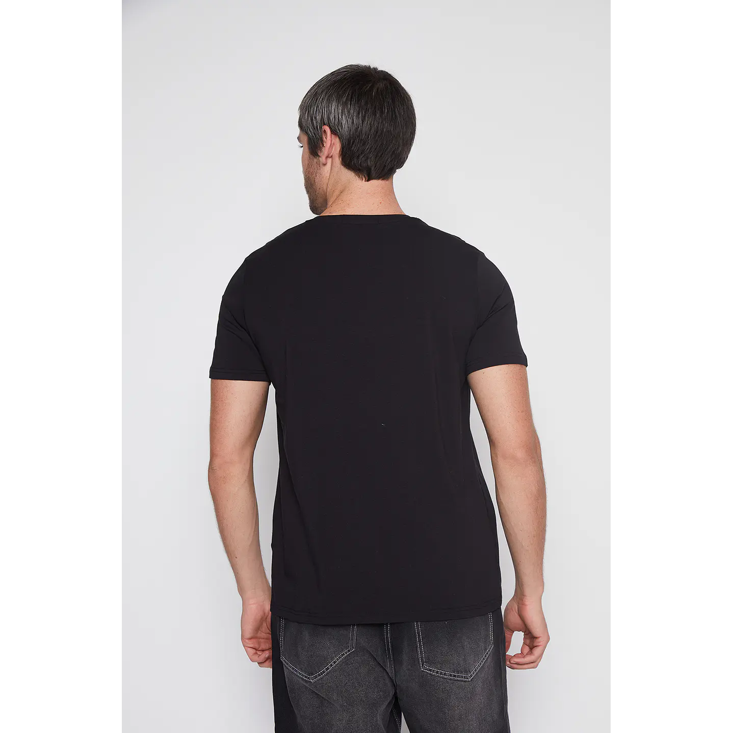 Camiseta Hombre Negro Modal Family Shop 3