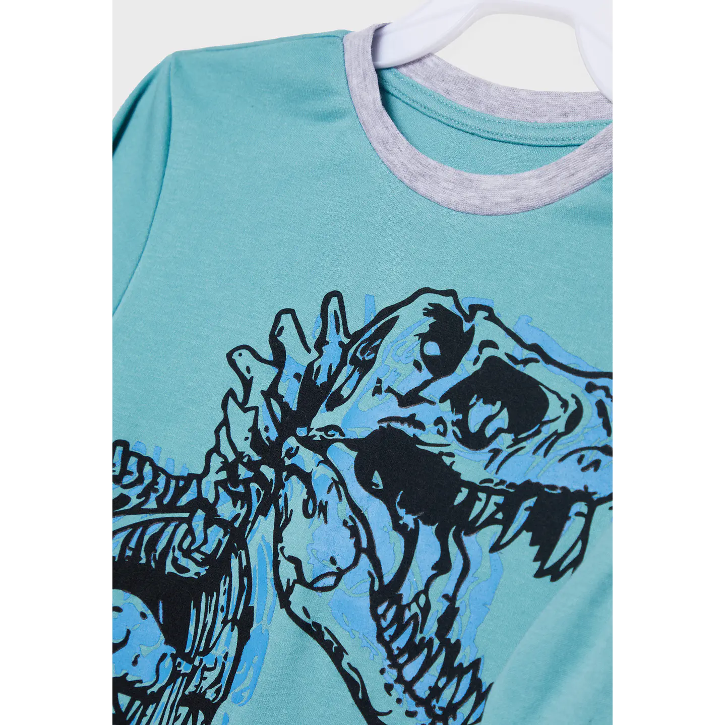 Pijama Niño Celeste Jersey Dino Family Shop 2