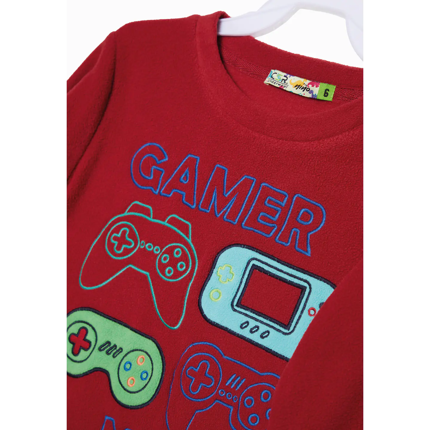 Pijama Niño Rojo Polar Gamer Family Shop 2