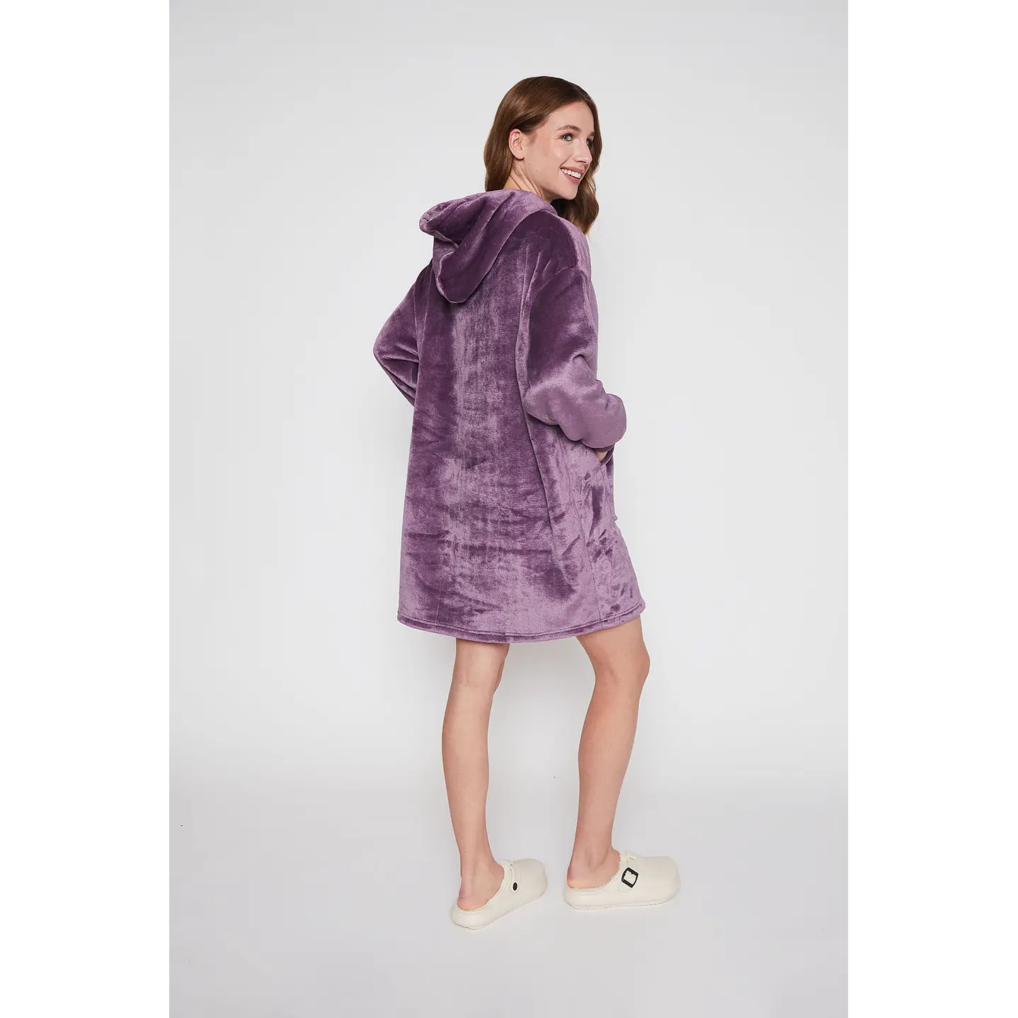 Pijama Mujer Morado Largo Manta Family Shop 3