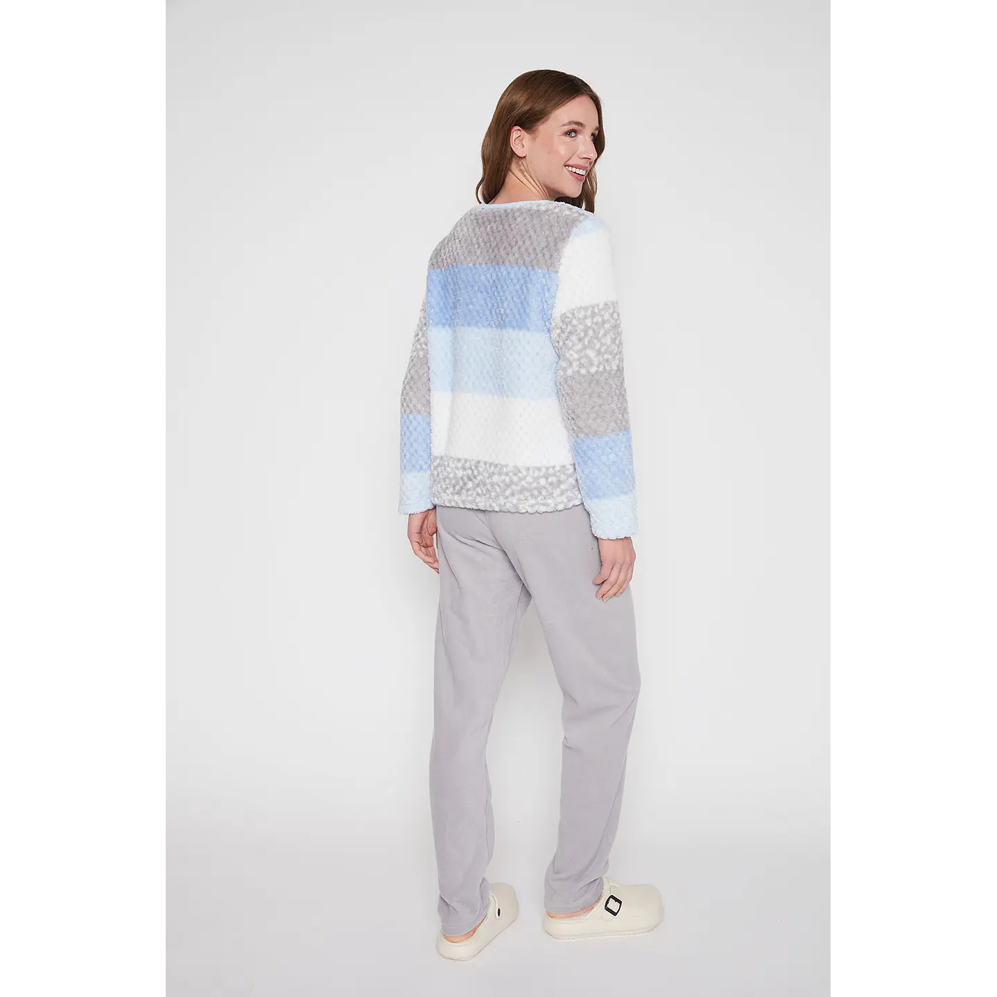 Pijama Mujer Rosado Color Block Family Shop 2