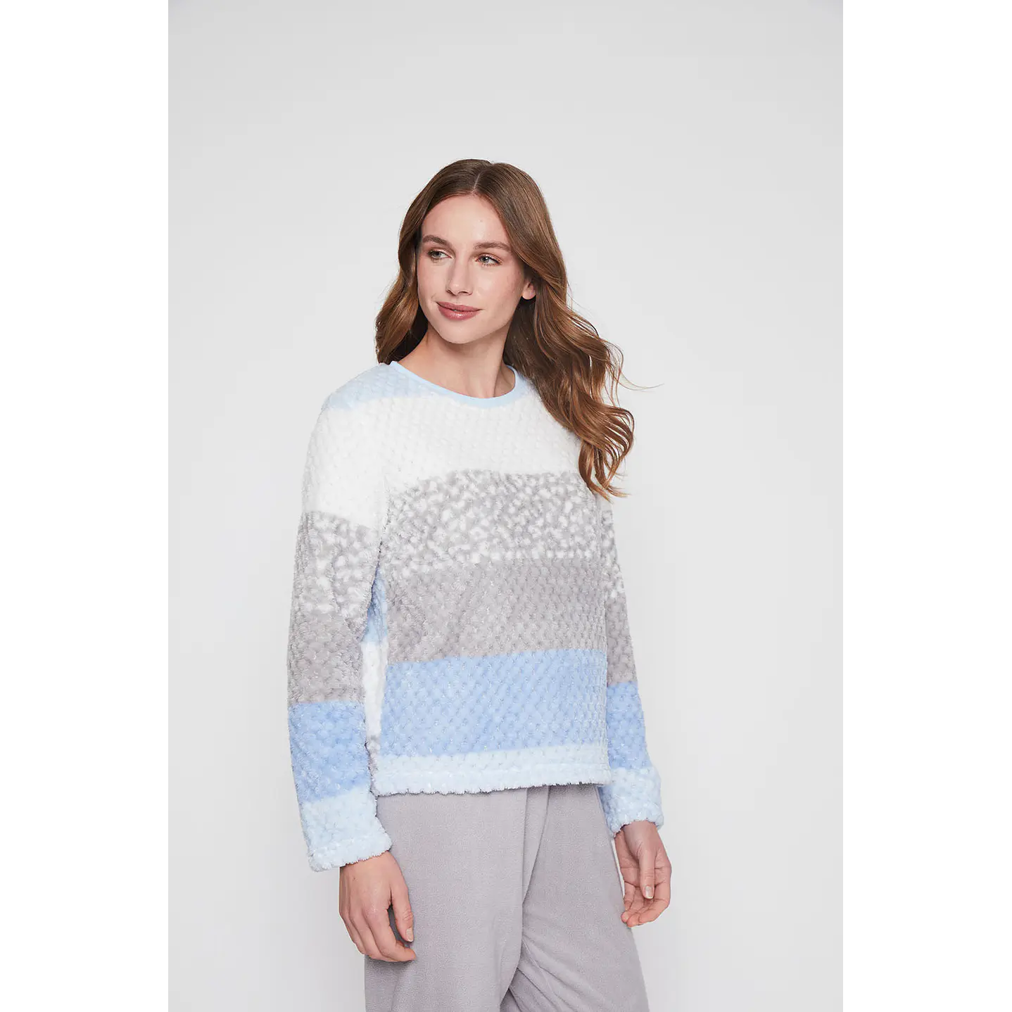 Pijama Mujer Rosado Color Block Family Shop 4