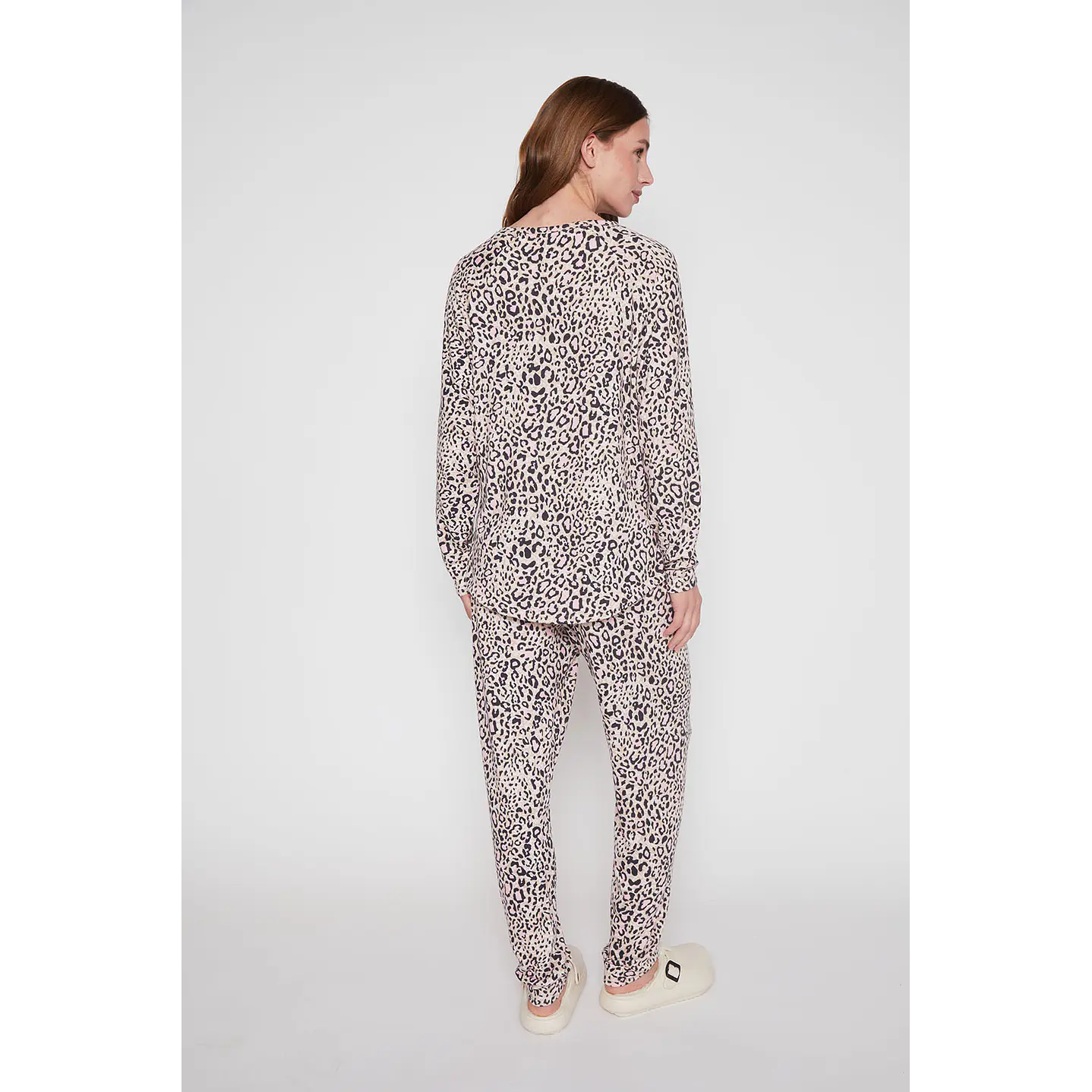 Pijama Mujer Rosado Animal Print Family Shop 4