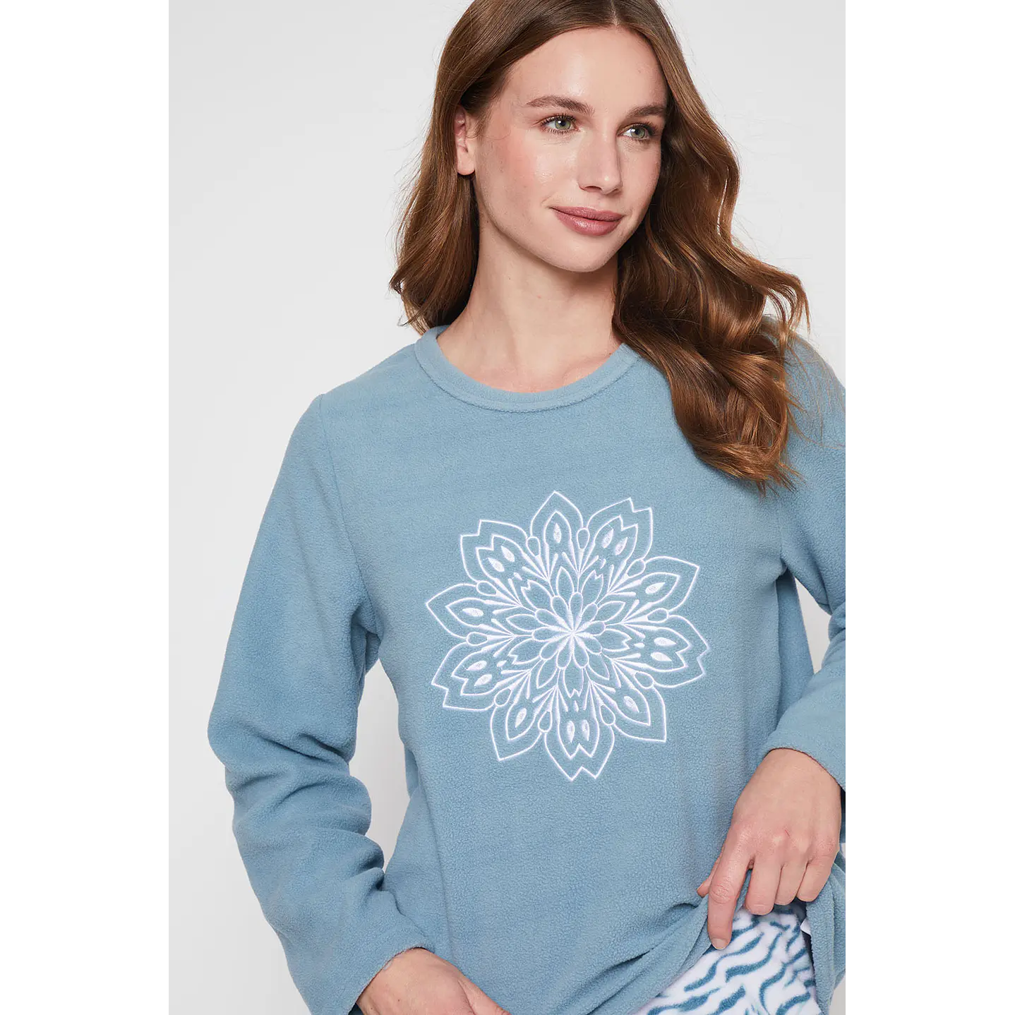 Pijama Mujer Celeste Polar Bas Family Shop 3