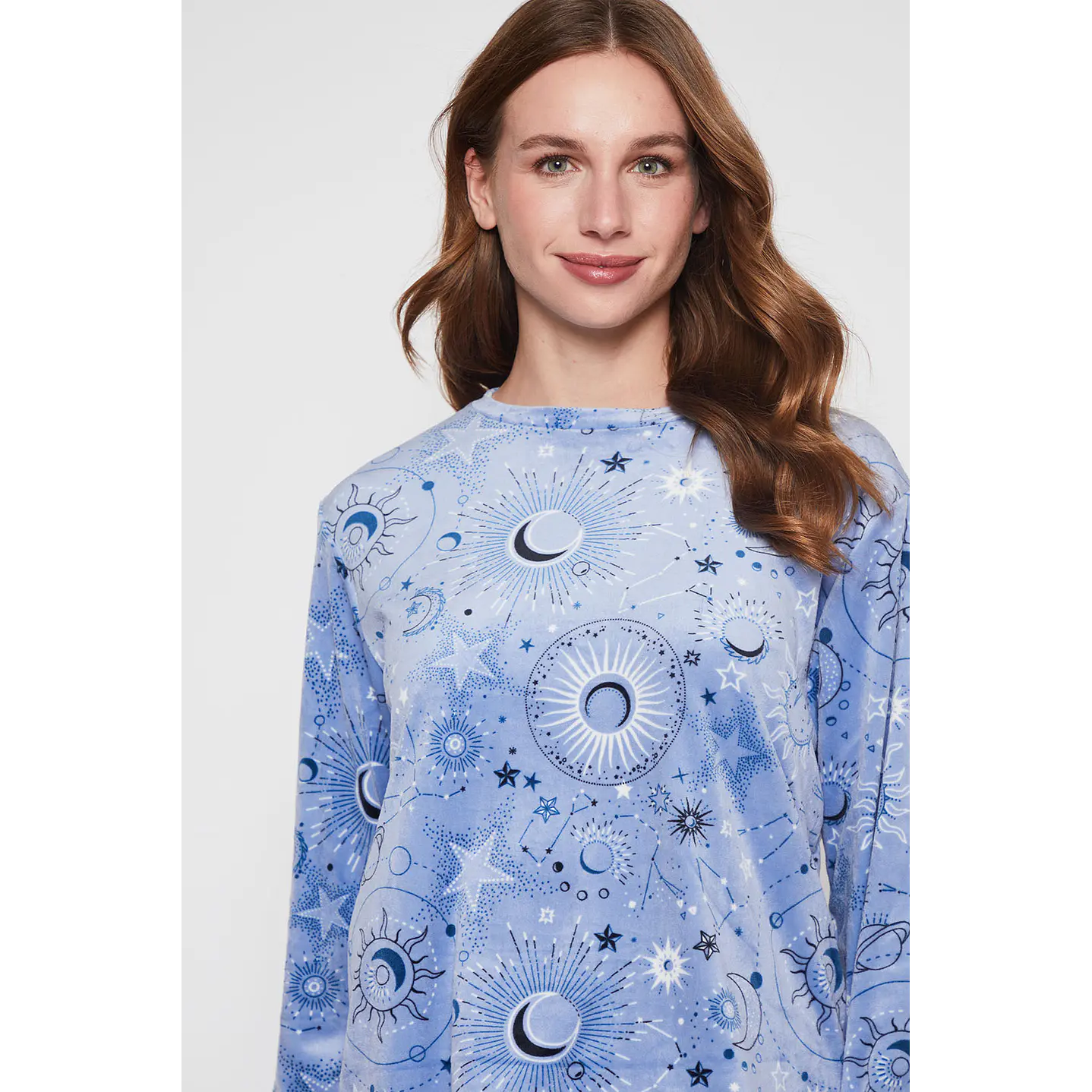 Pijama Mujer Celeste Plush Family Shop 3