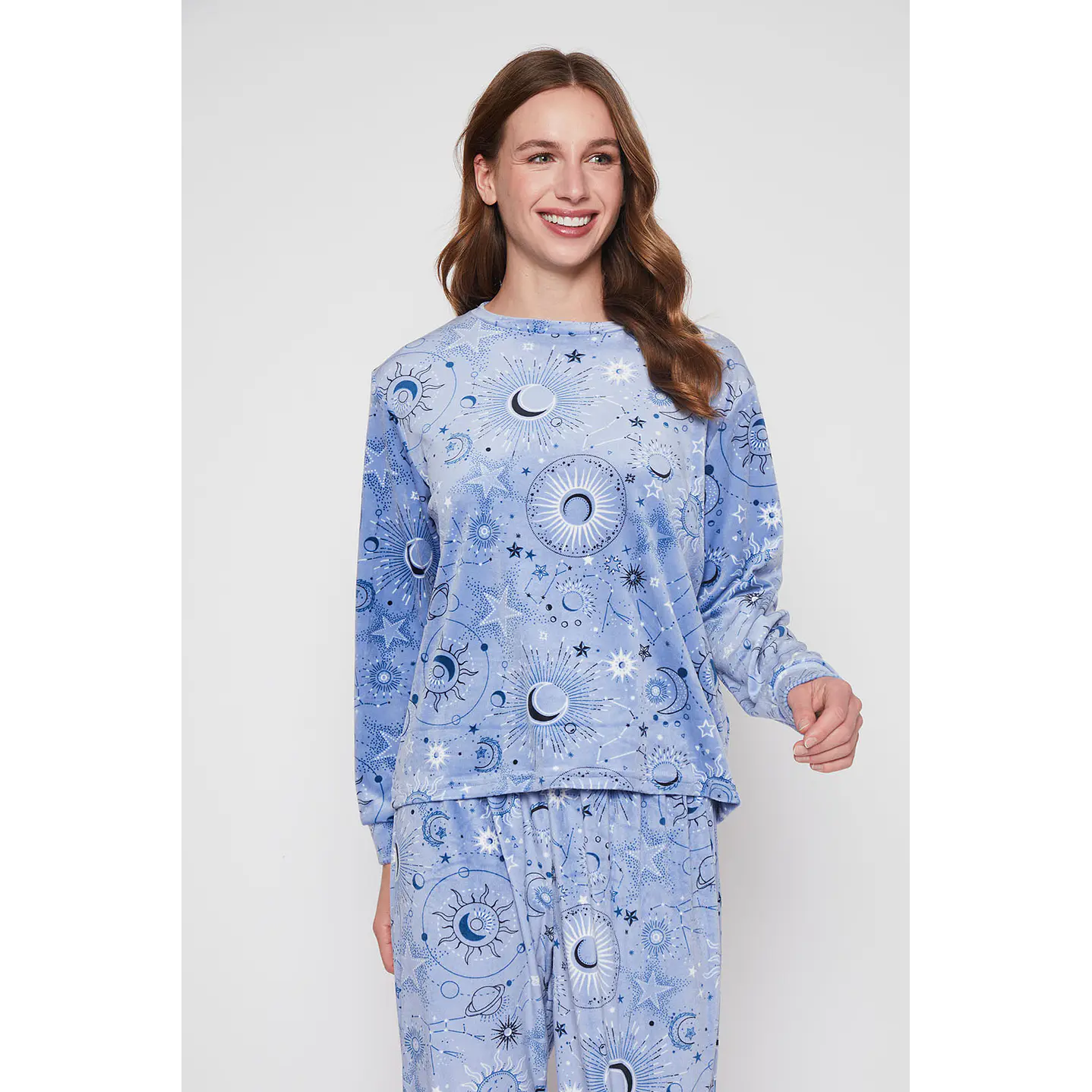 Pijama Mujer Celeste Plush Family Shop 2