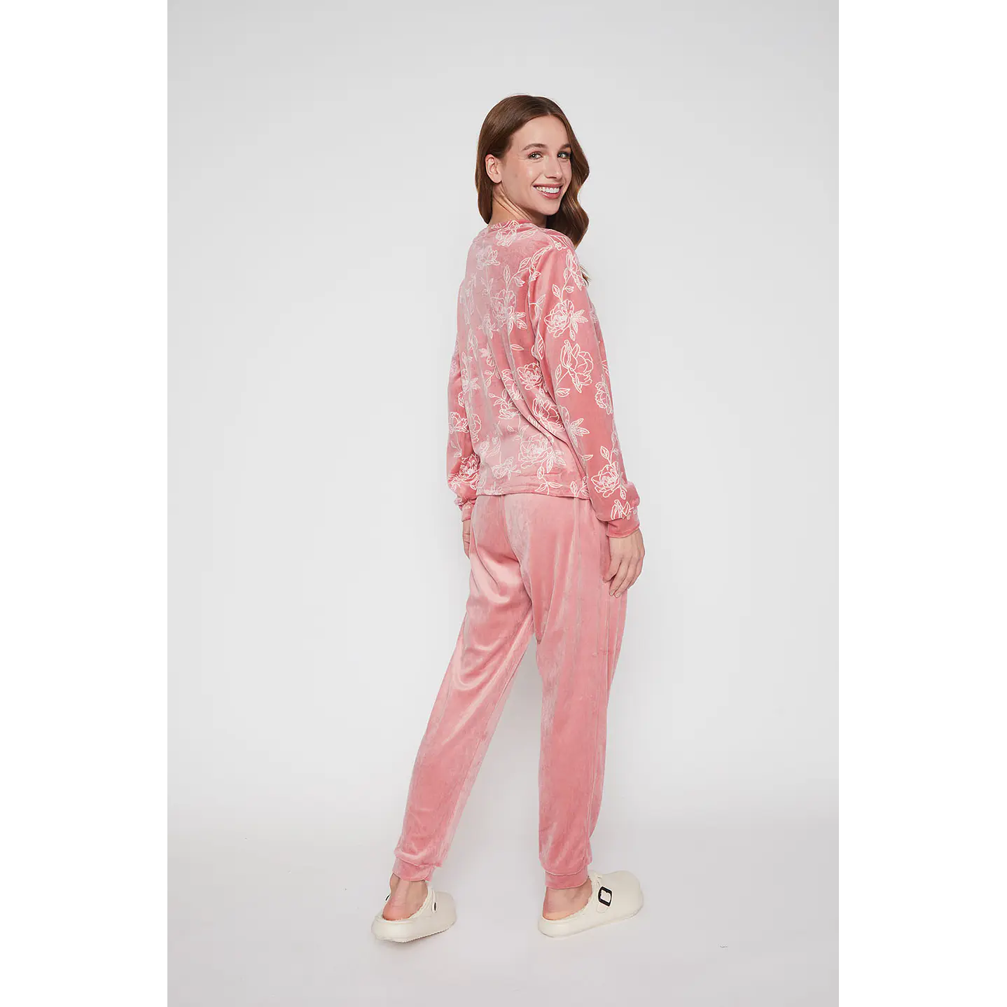Pijama Mujer Rosado Plush Family Shop 4