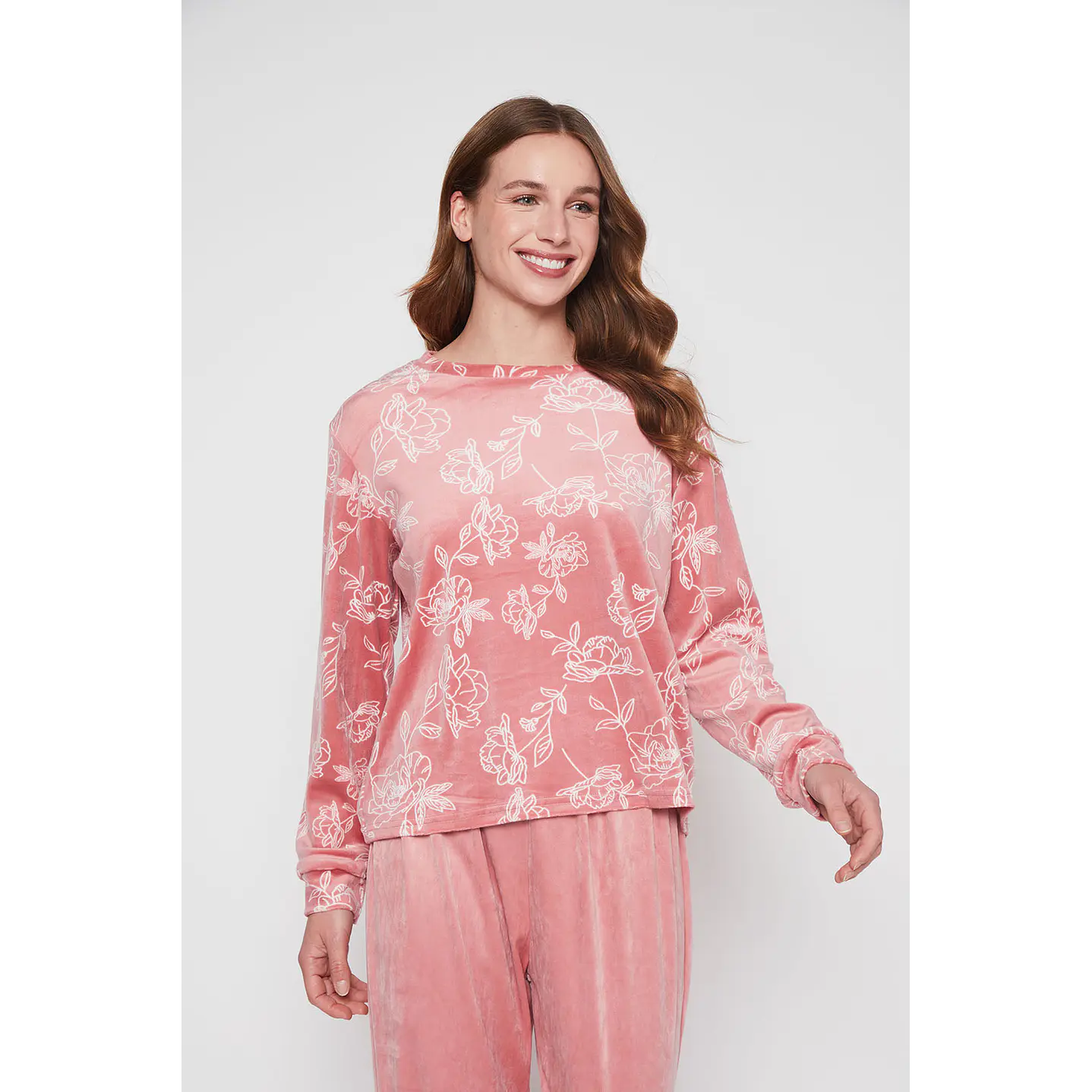 Pijama Mujer Rosado Plush Family Shop 2