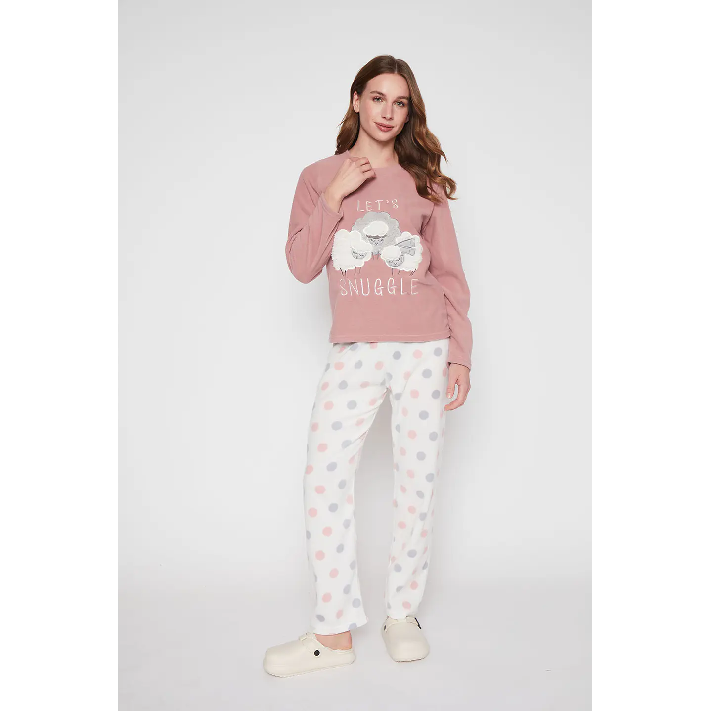 Pijama Mujer Café Polar Family Shop 1