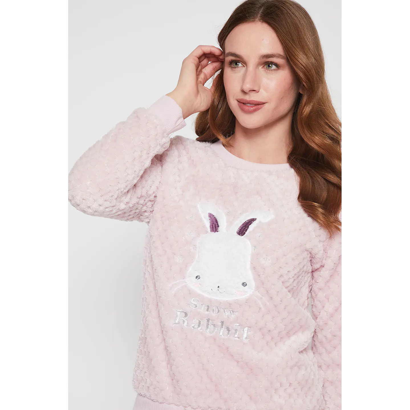Pijama Mujer Rosado Motas Family Shop 3