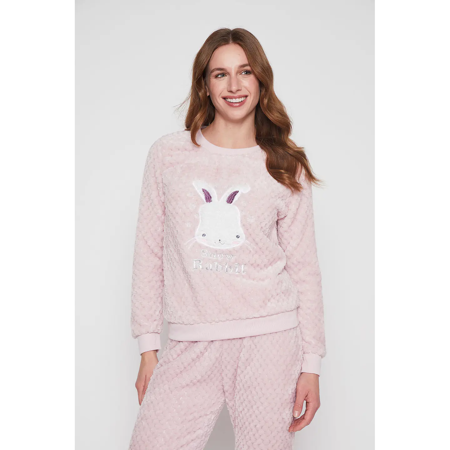Pijama Mujer Rosado Motas Family Shop 2