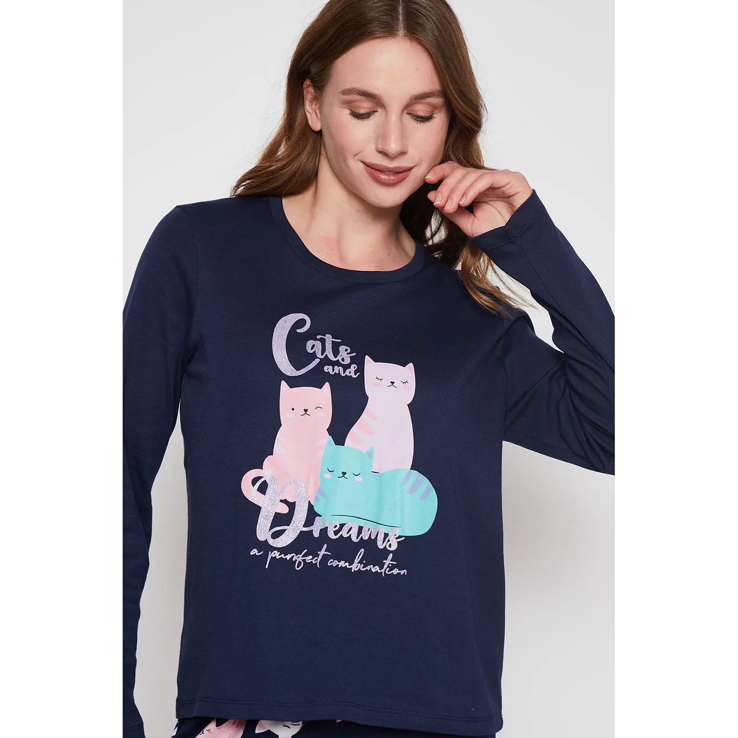 Pijama Mujer Azul CatsFamily Shop 3