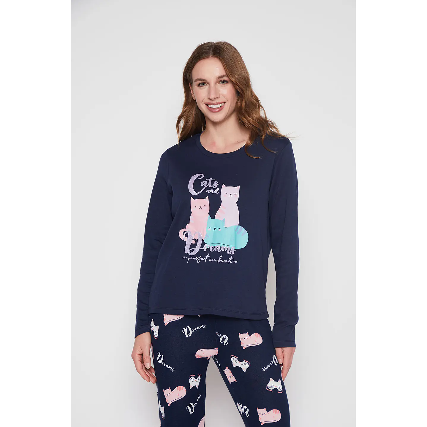 Pijama Mujer Azul CatsFamily Shop 2