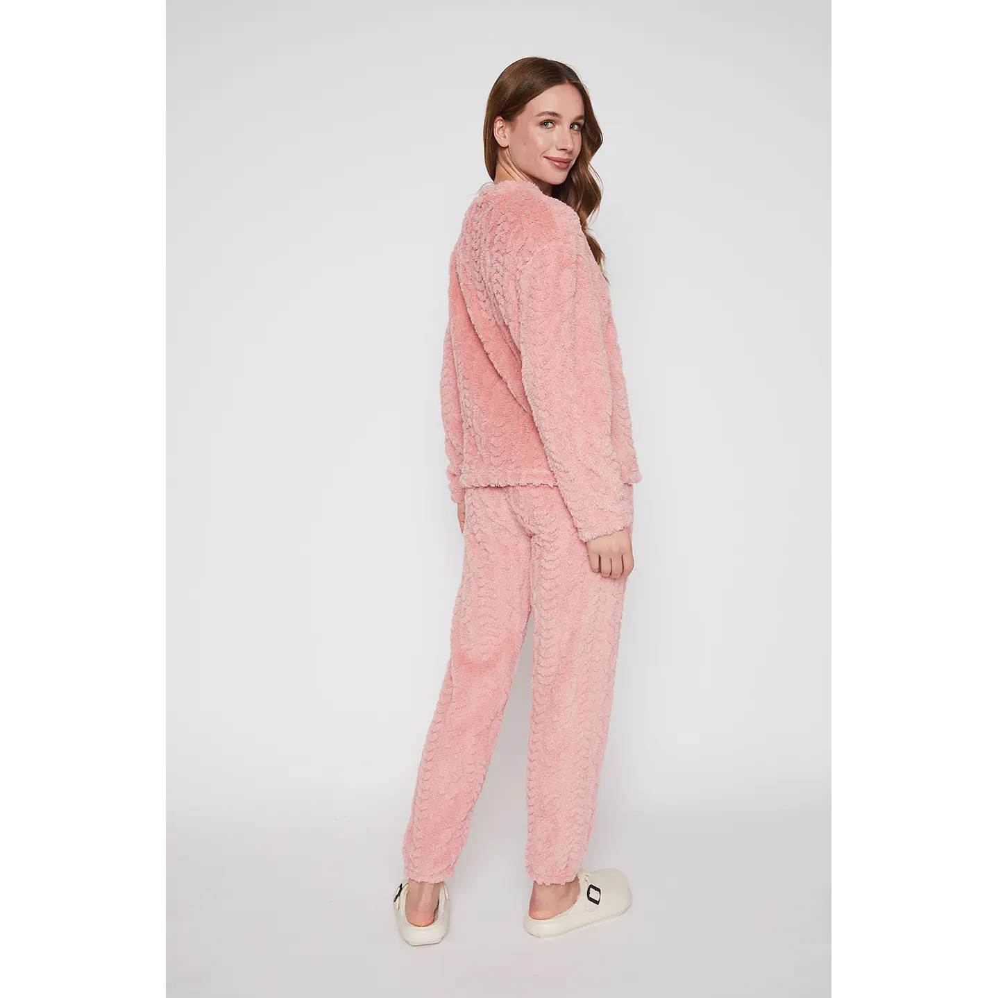 Pijama Mujer Rosado Textura Family Shop 4