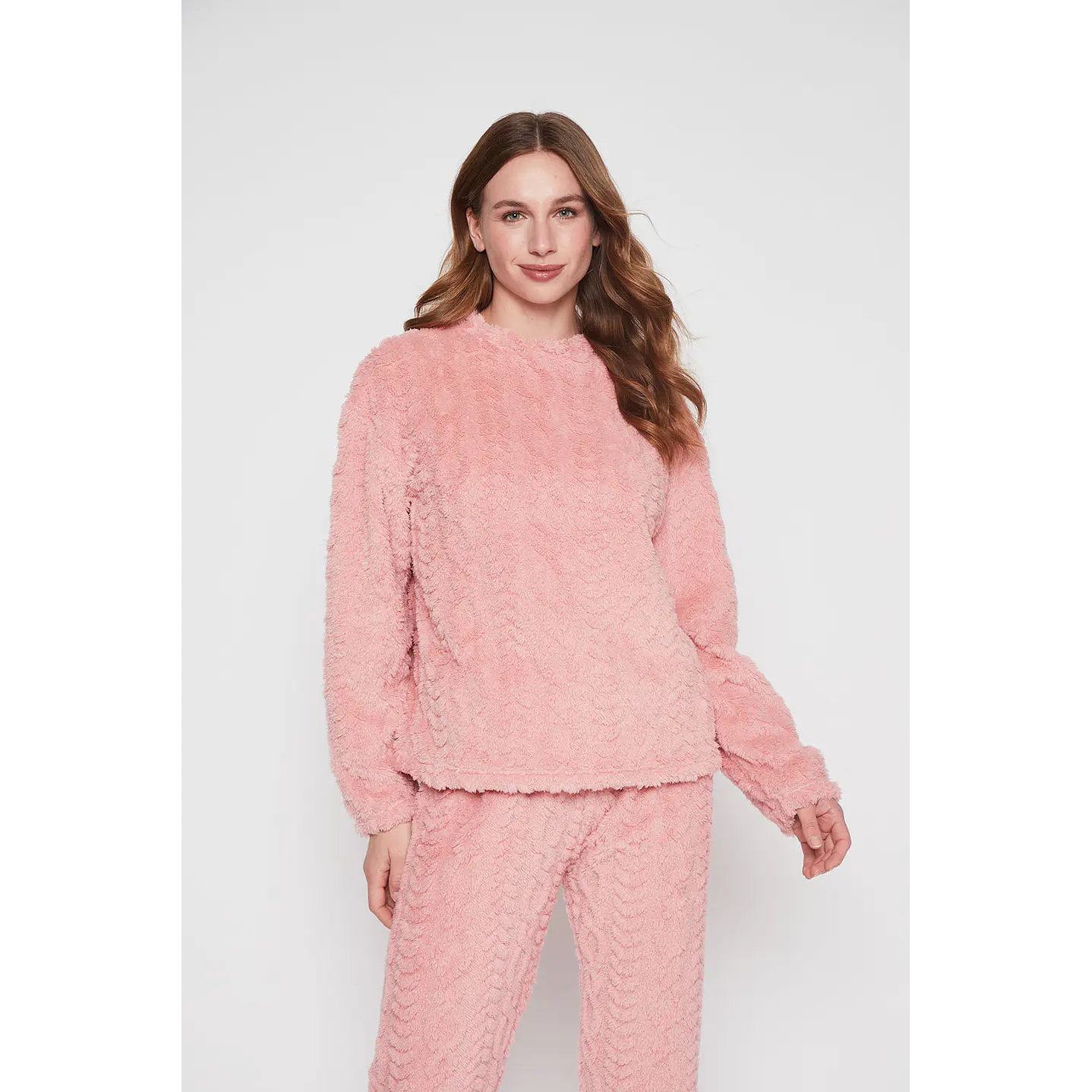 Pijama Mujer Rosado Textura Family Shop 2