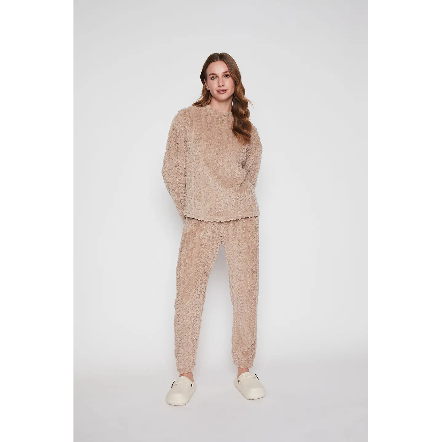 Pijama Mujer Beige Textura Family Shop 1