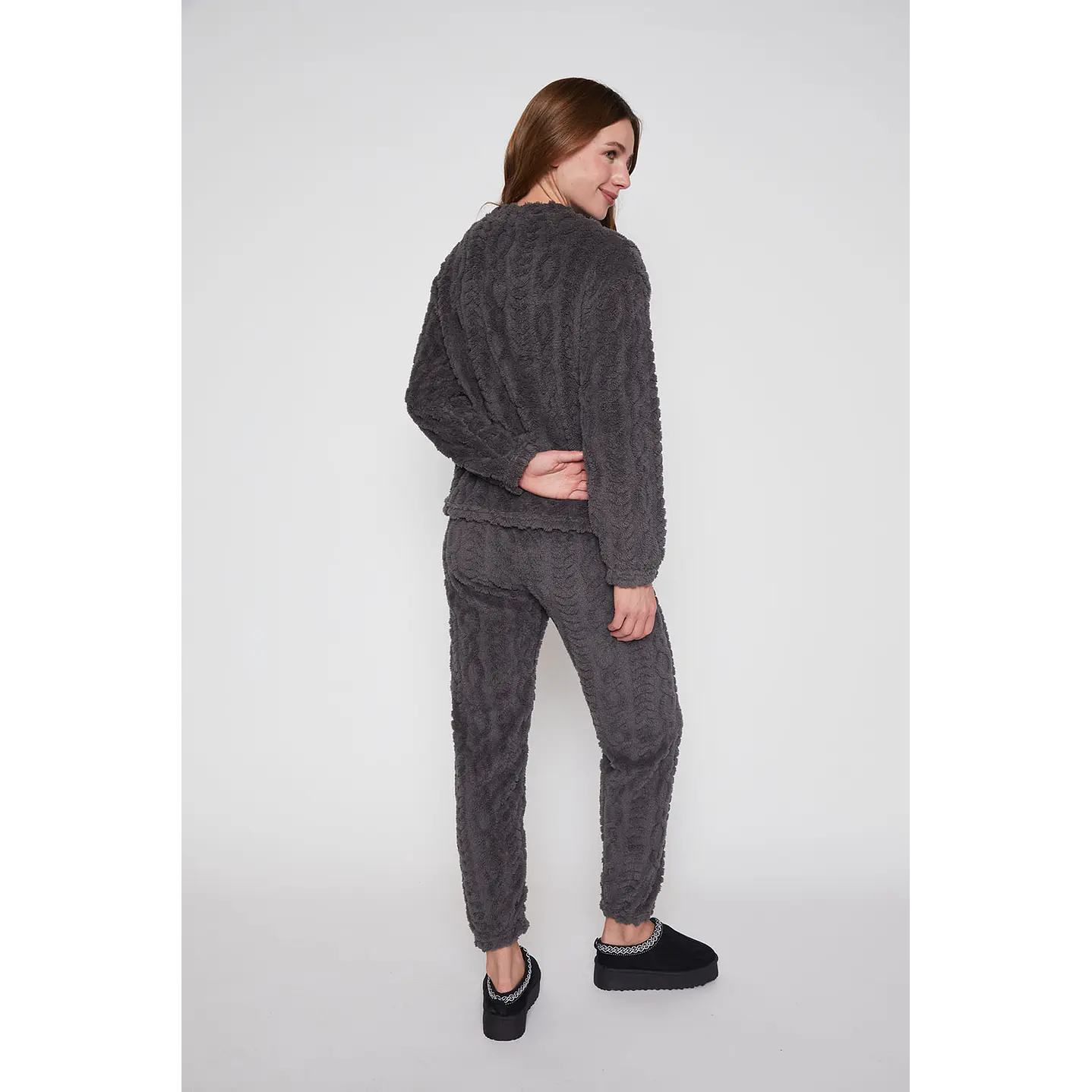 Pijama Mujer Gris Textura Family Shop 4