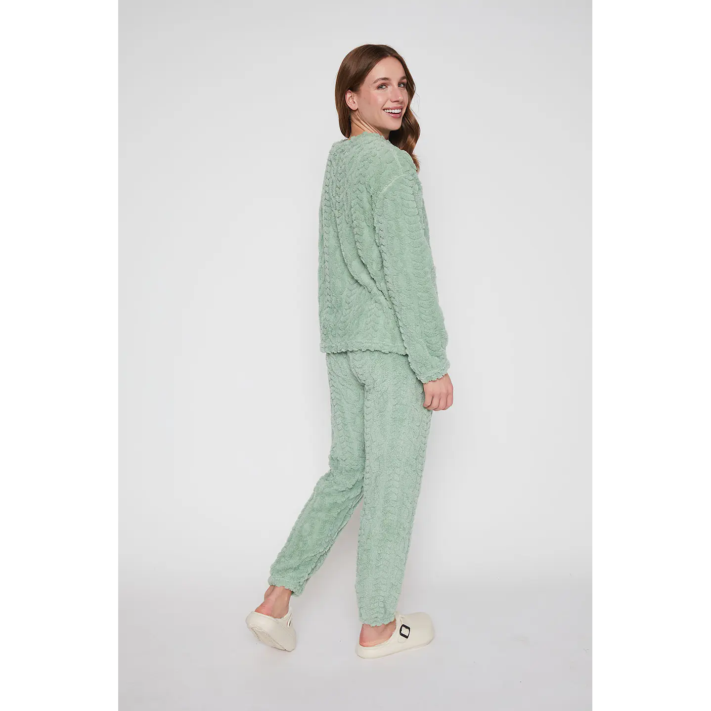 Pijama Mujer Verde Textura Family Shop 4