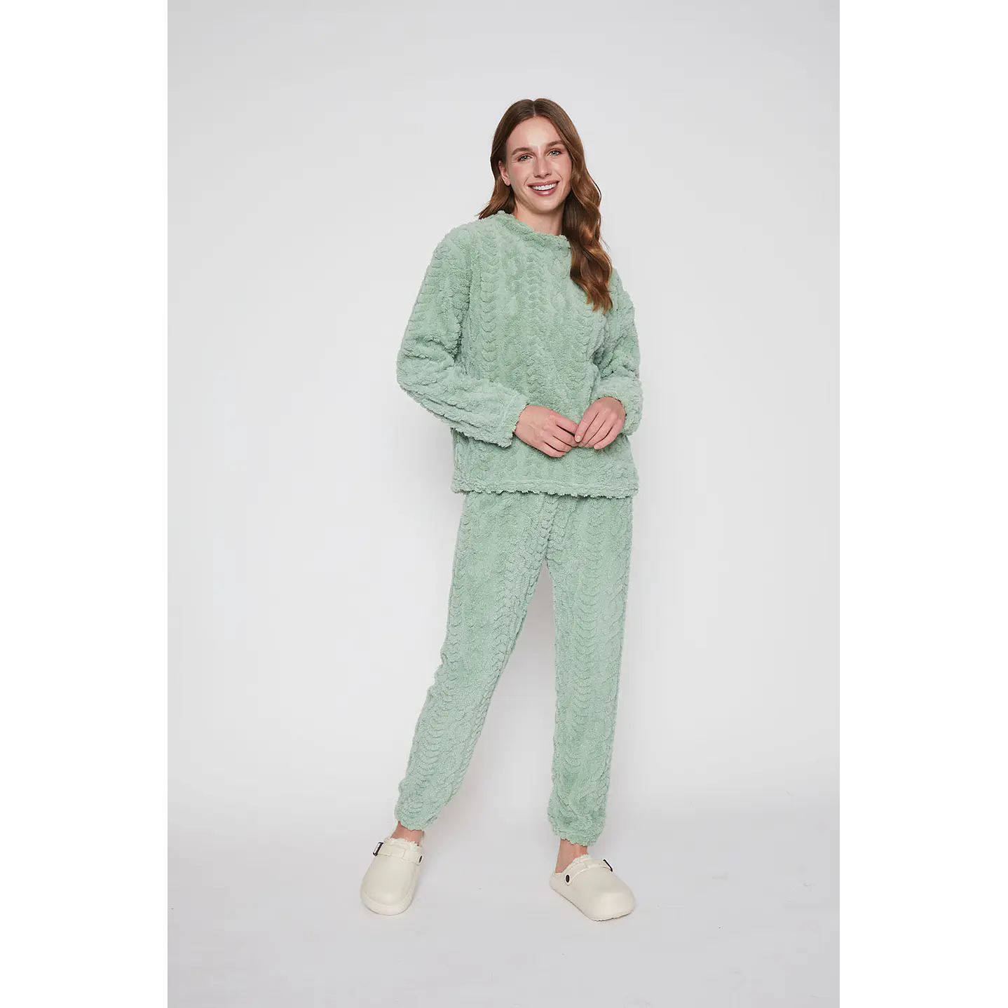 Pijama Mujer Verde Textura Family Shop 1