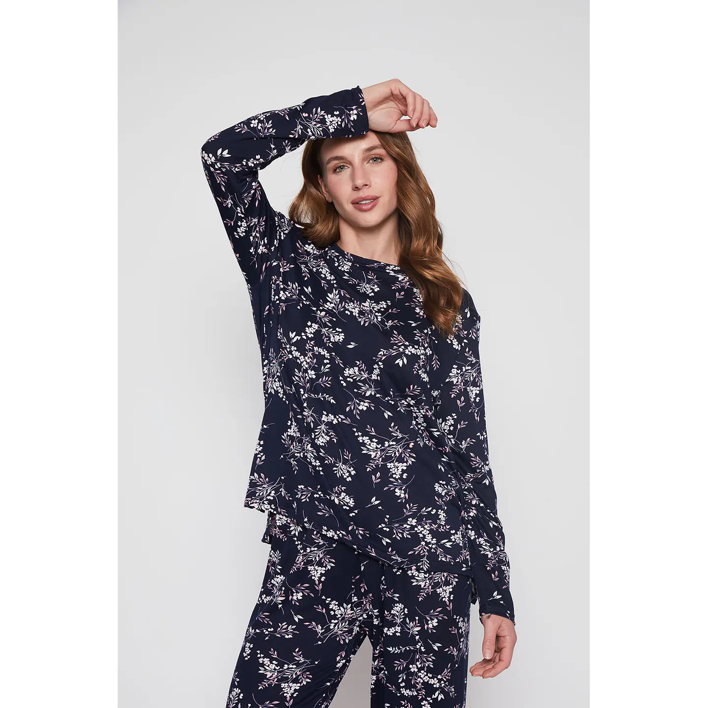Pijama Mujer Azul Flores Family Shop 2