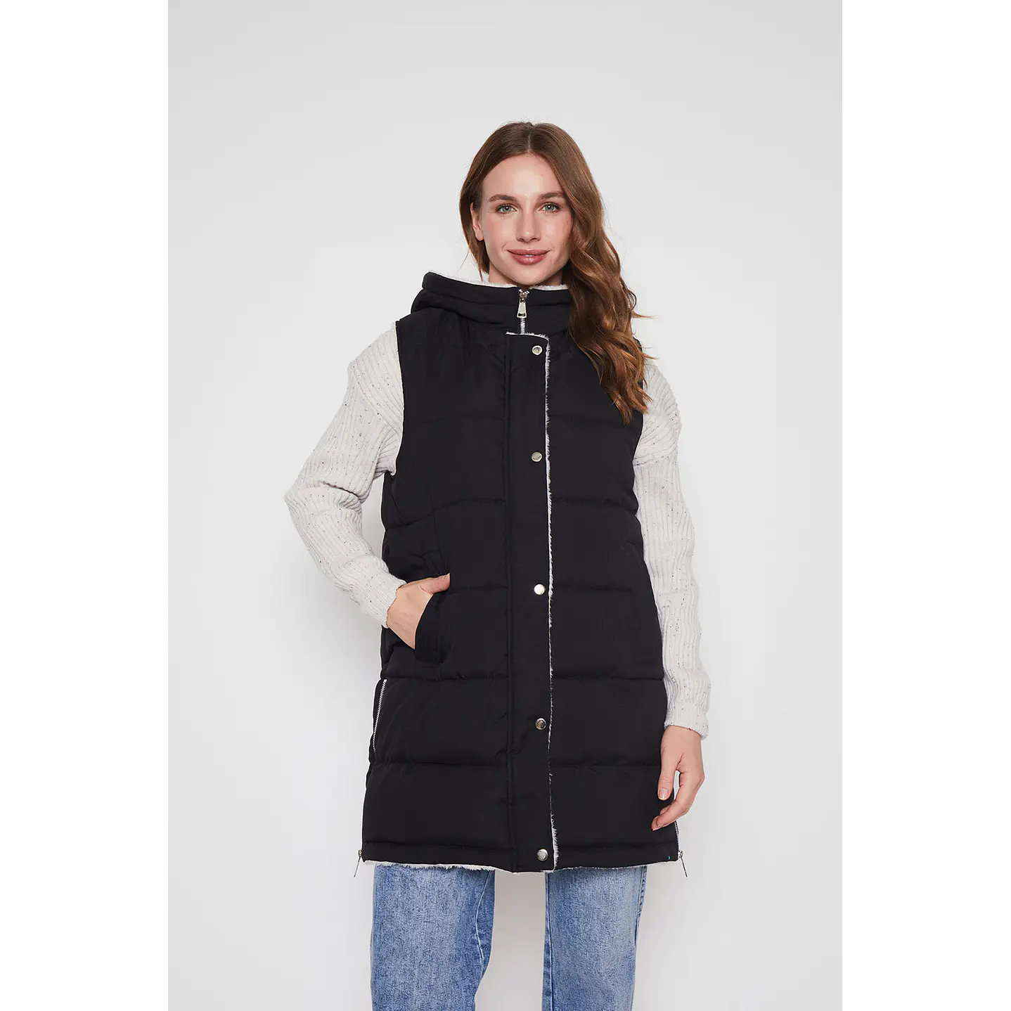Parka Mujer Negro Corderito Family Shop 1