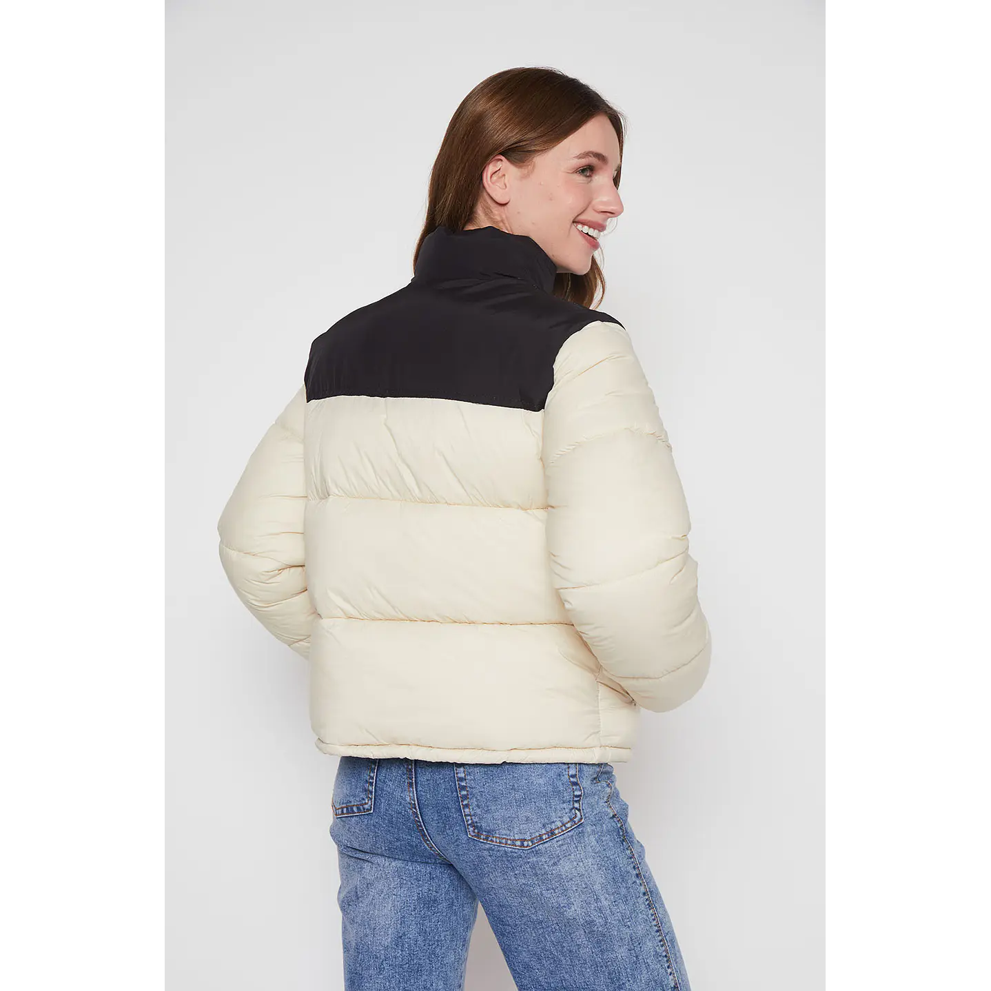 Parka Mujer Crudo North Bi Color Family Shop 3