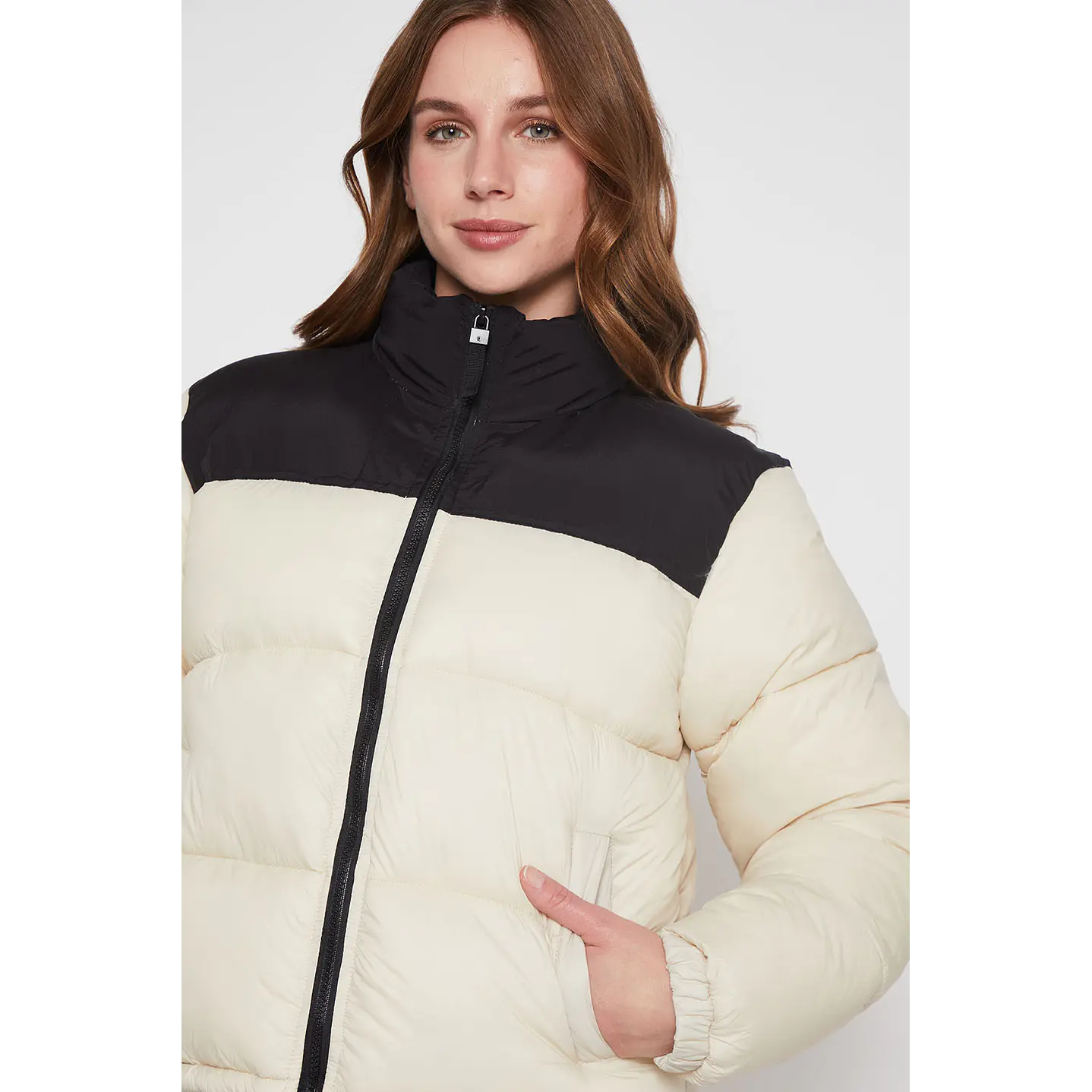 Parka Mujer Crudo North Bi Color Family Shop 2