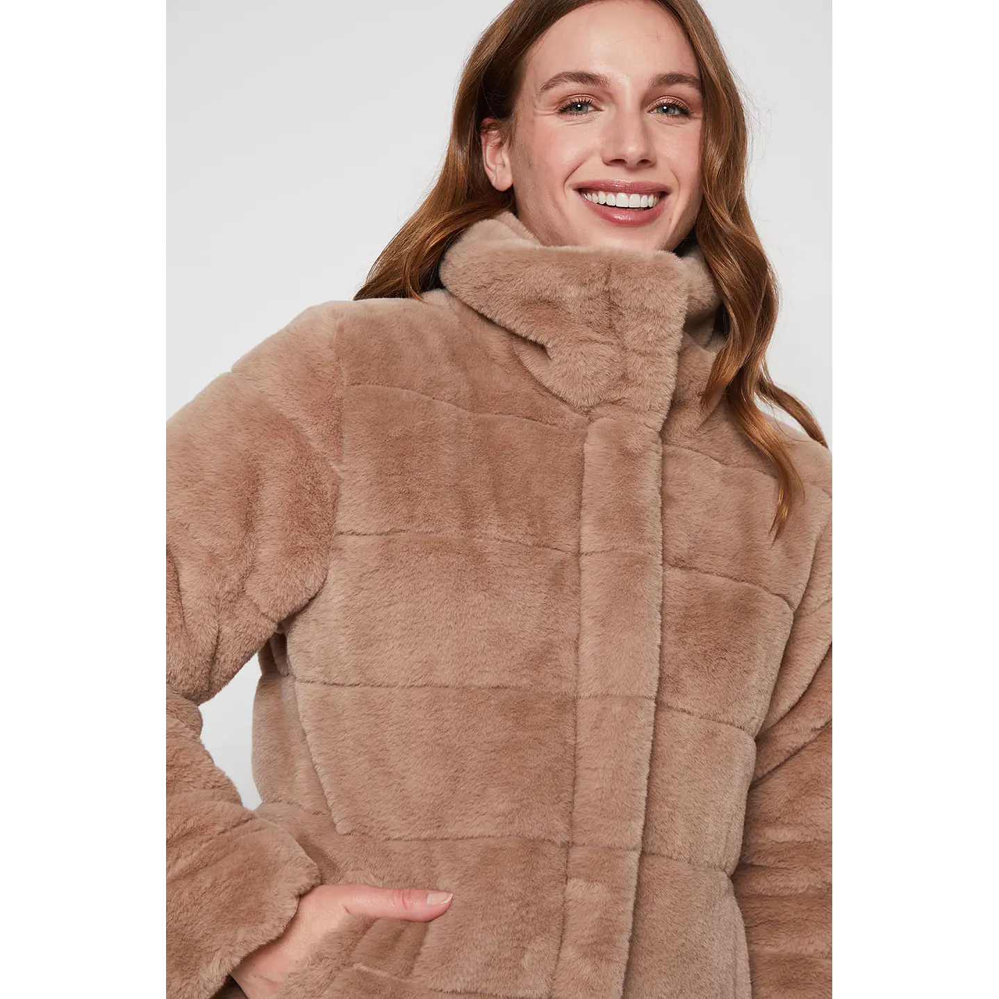 Chaqueta Mujer Arena Piel Franjas Family Shop 2
