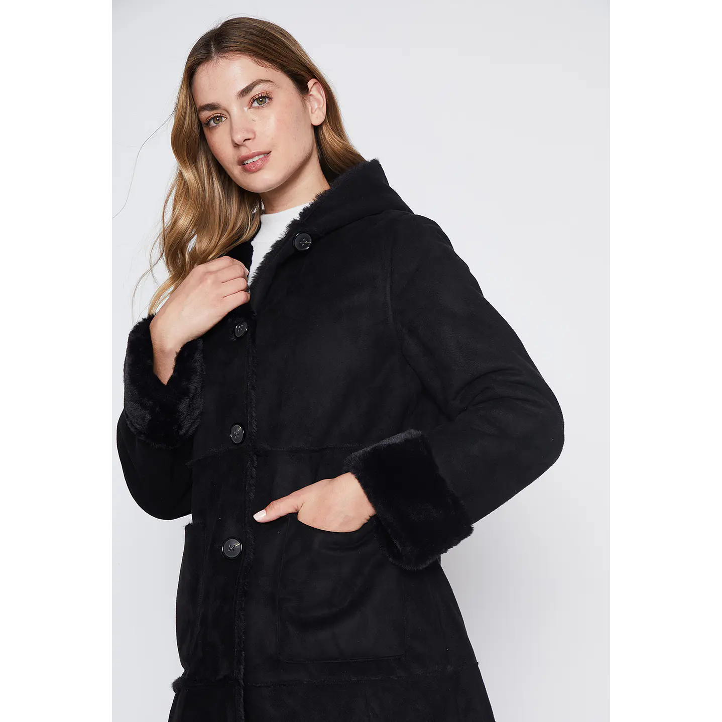 Chaqueta Mujer Negro Bonded Go Family Shop 2