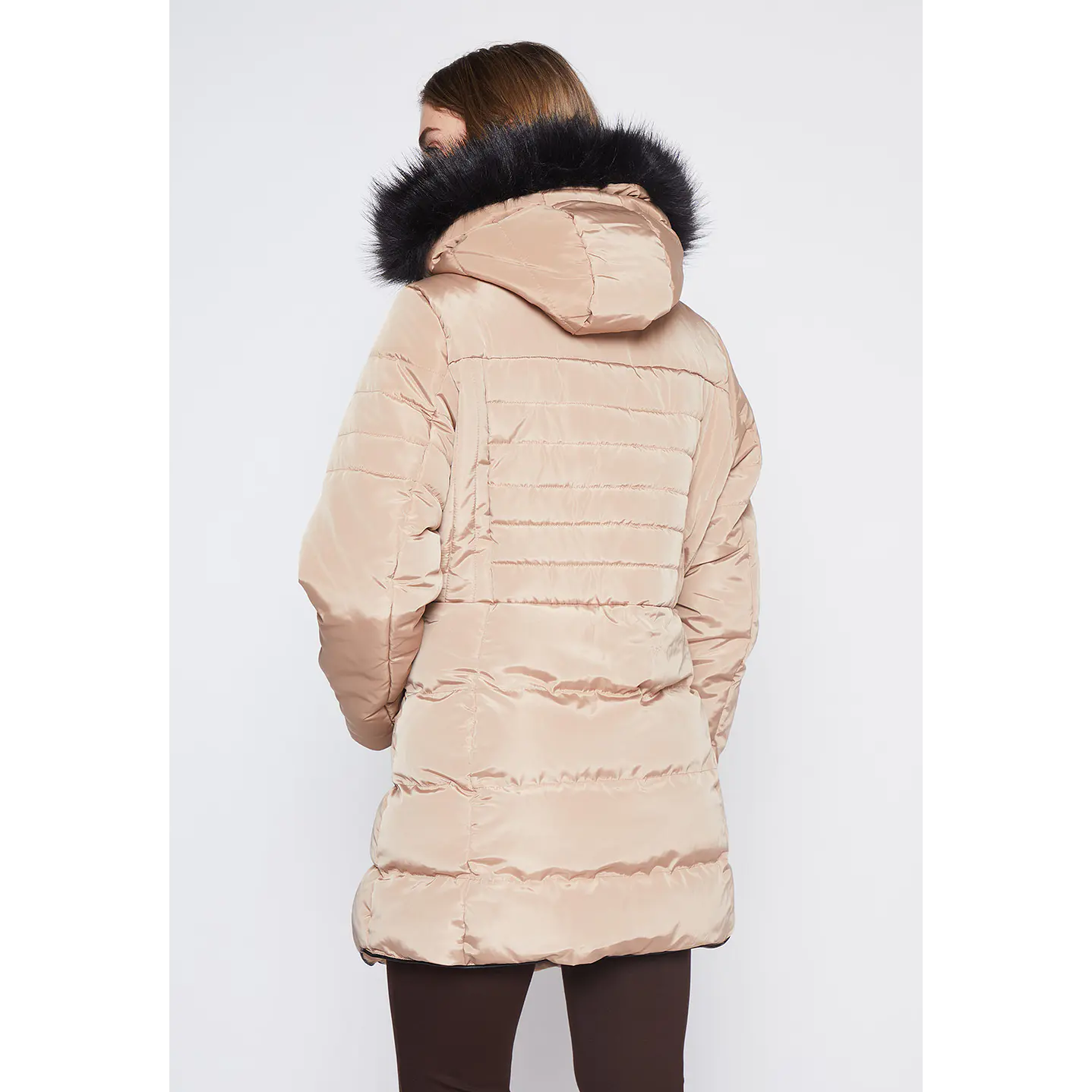 Parka Mujer Camel Gorro Family Shop 5