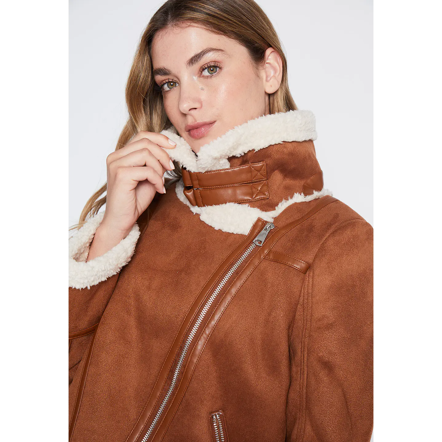 Chaqueta Mujer Camel Aviadora Family Shop 2