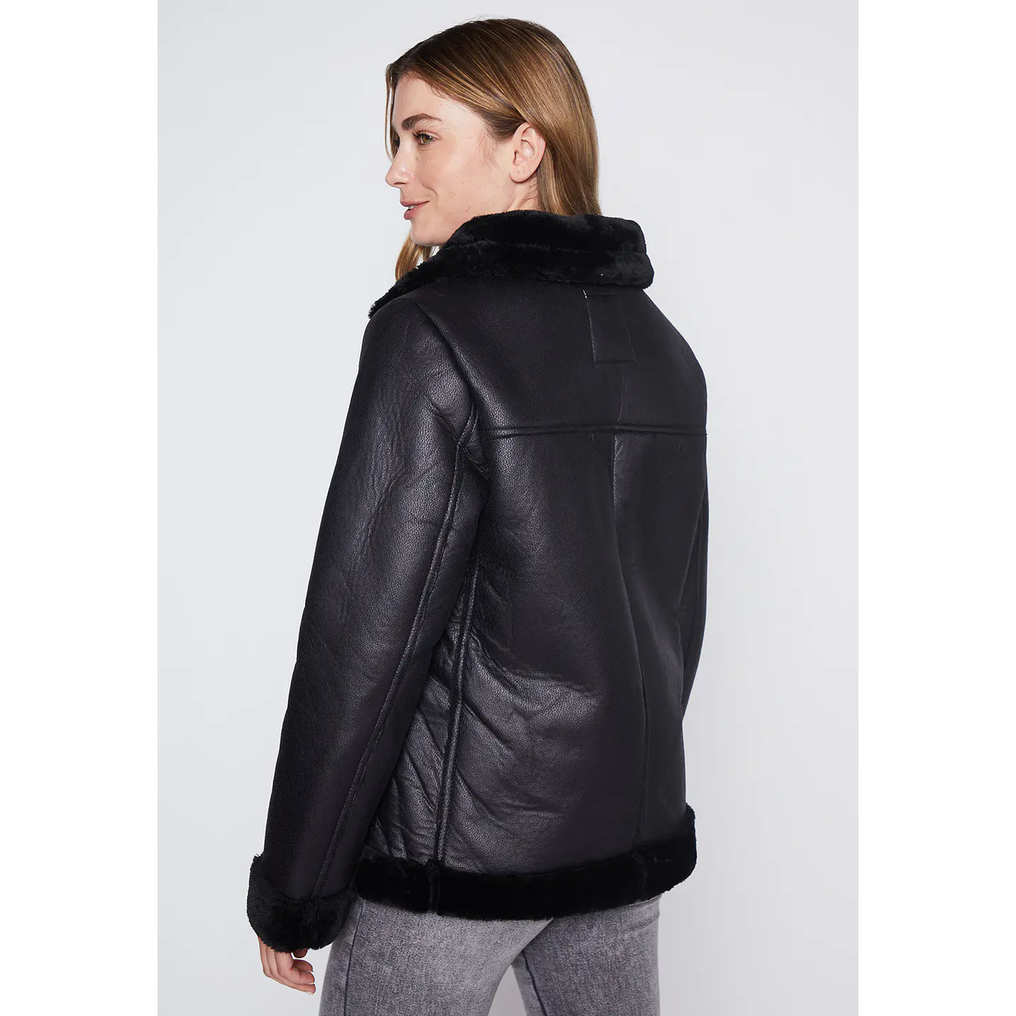 Chaqueta Mujer Negro Aviadora Family Shop 4