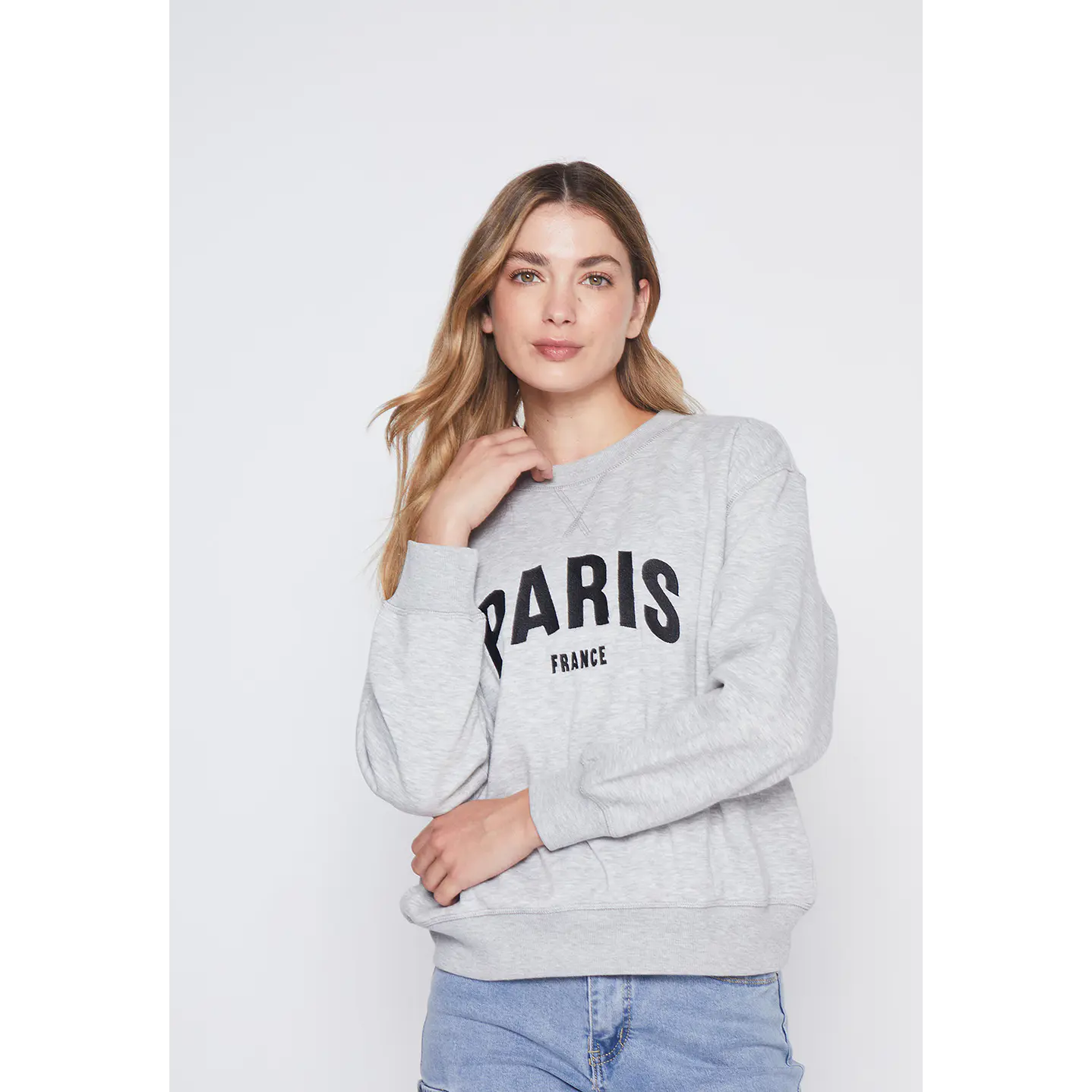 Polerón Mujer Gris Bord Paris Family Shop 1