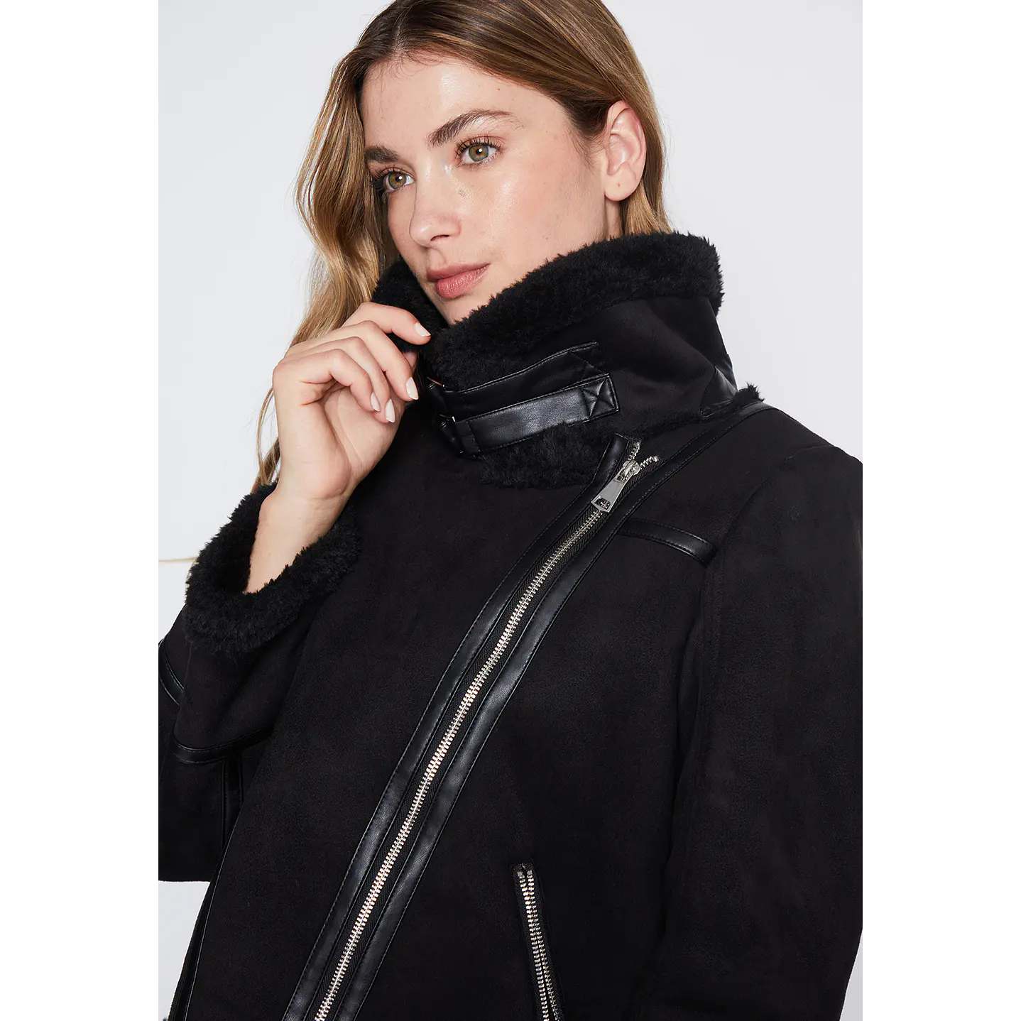 Chaqueta Mujer Negro Aviadora Bonded Family Shop 2