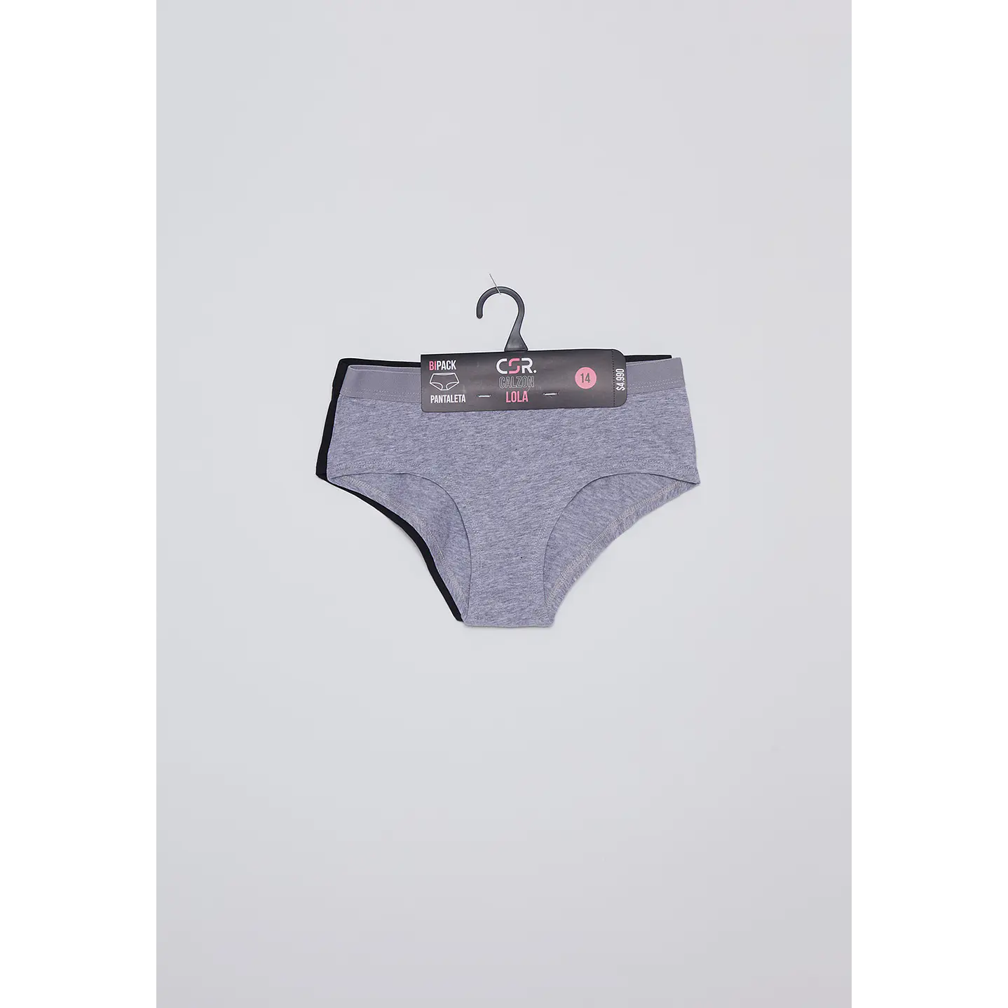 Calzon Bipack Lola Gris Pantaleta Family Shop 1
