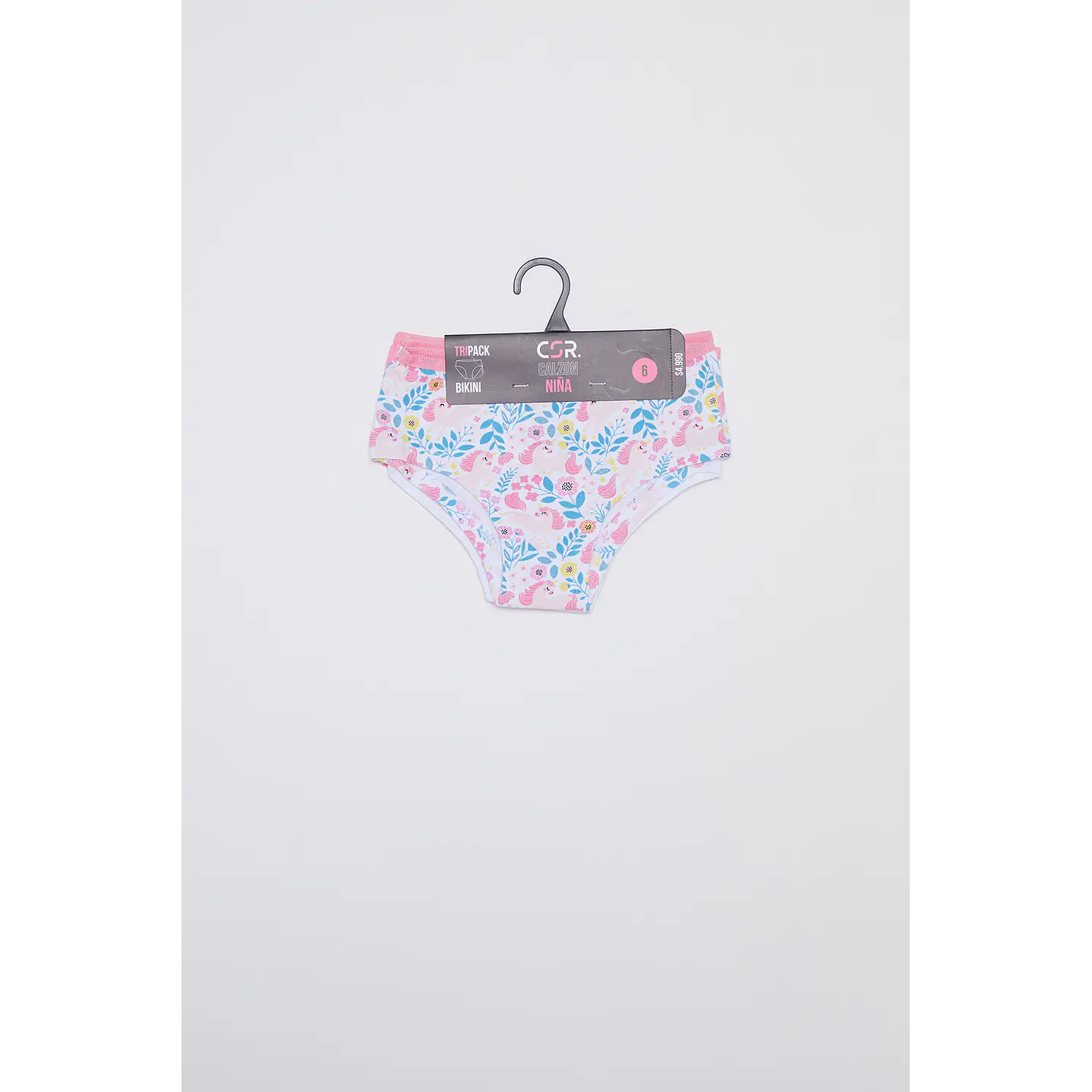 Calzon Tripack Niña Blanco Bikini Family Shop 1