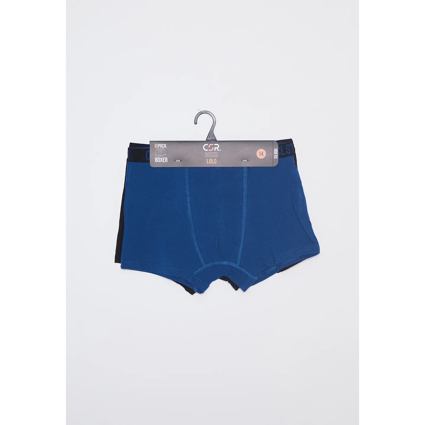 Boxer Bipack Lolo Azul Liso Family Shop 1
