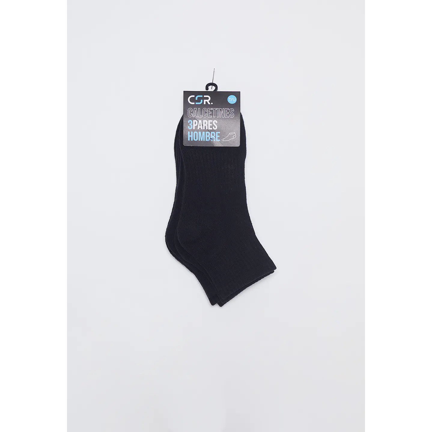 Calcetín 3 Pares Hombre Negro Sport Básico Family Shop 1