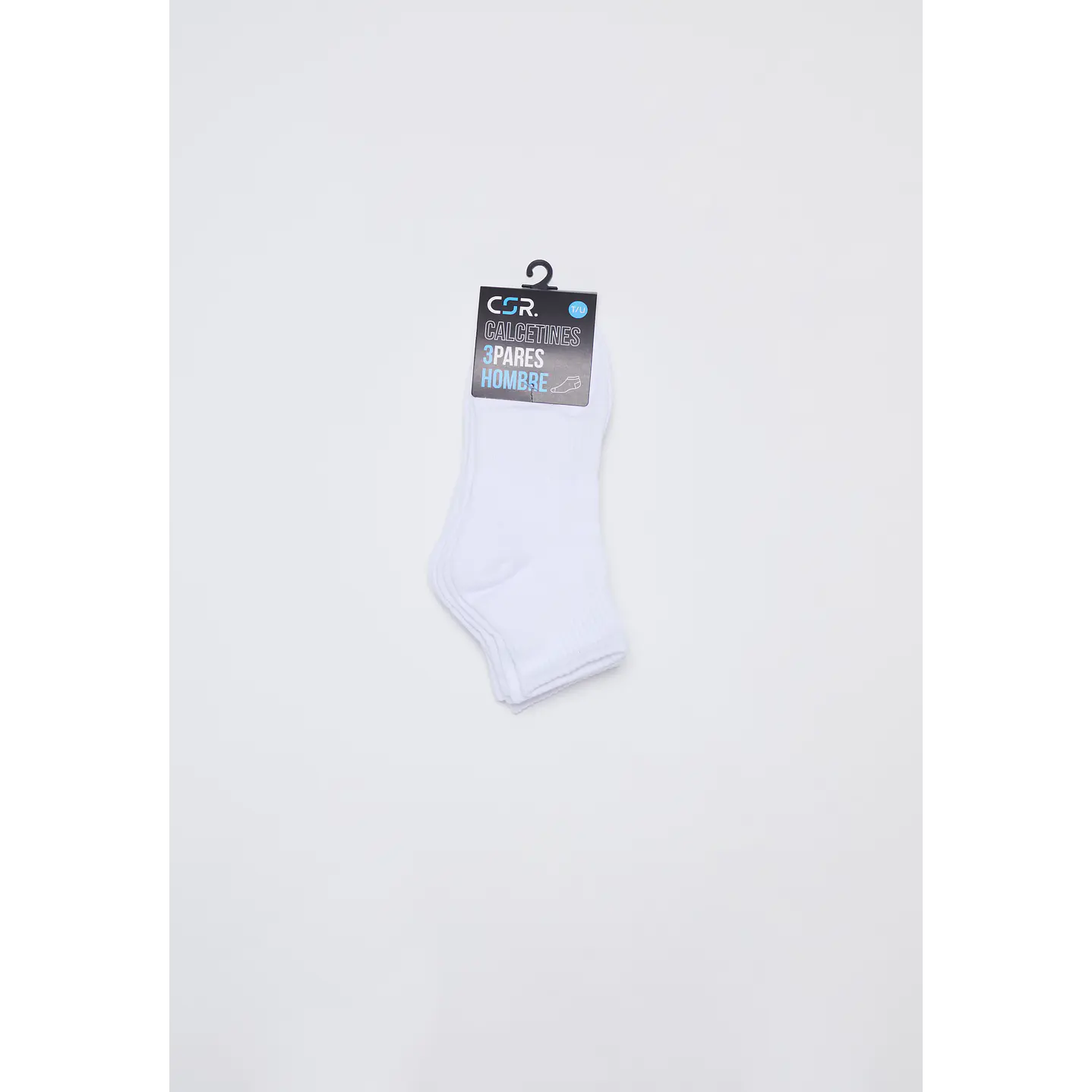 Calcetín 3 Pares  Hombre Blanco Sport Family Shop 2