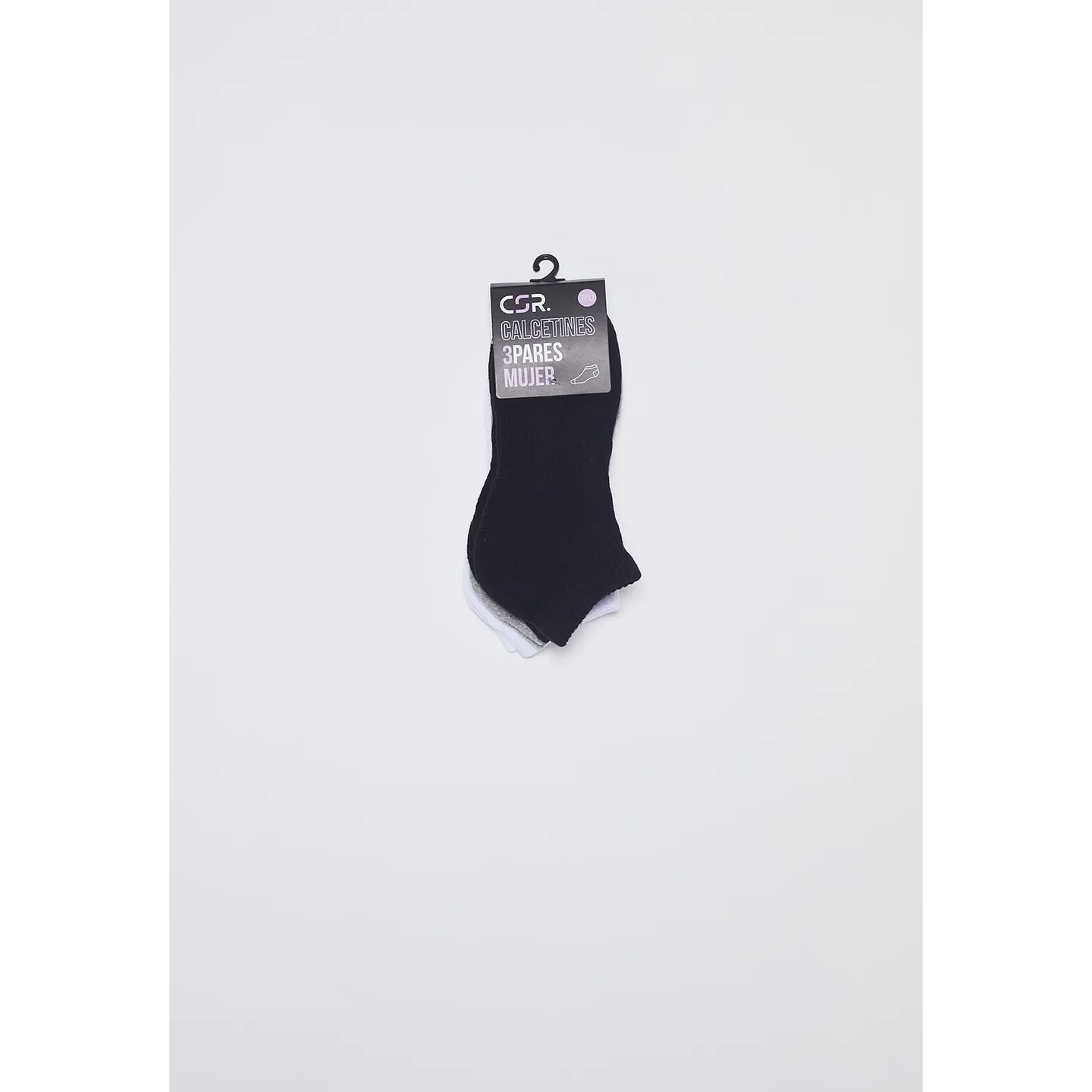 Calcetín 3 Pares Mujer Negro Sport Family Shop 2