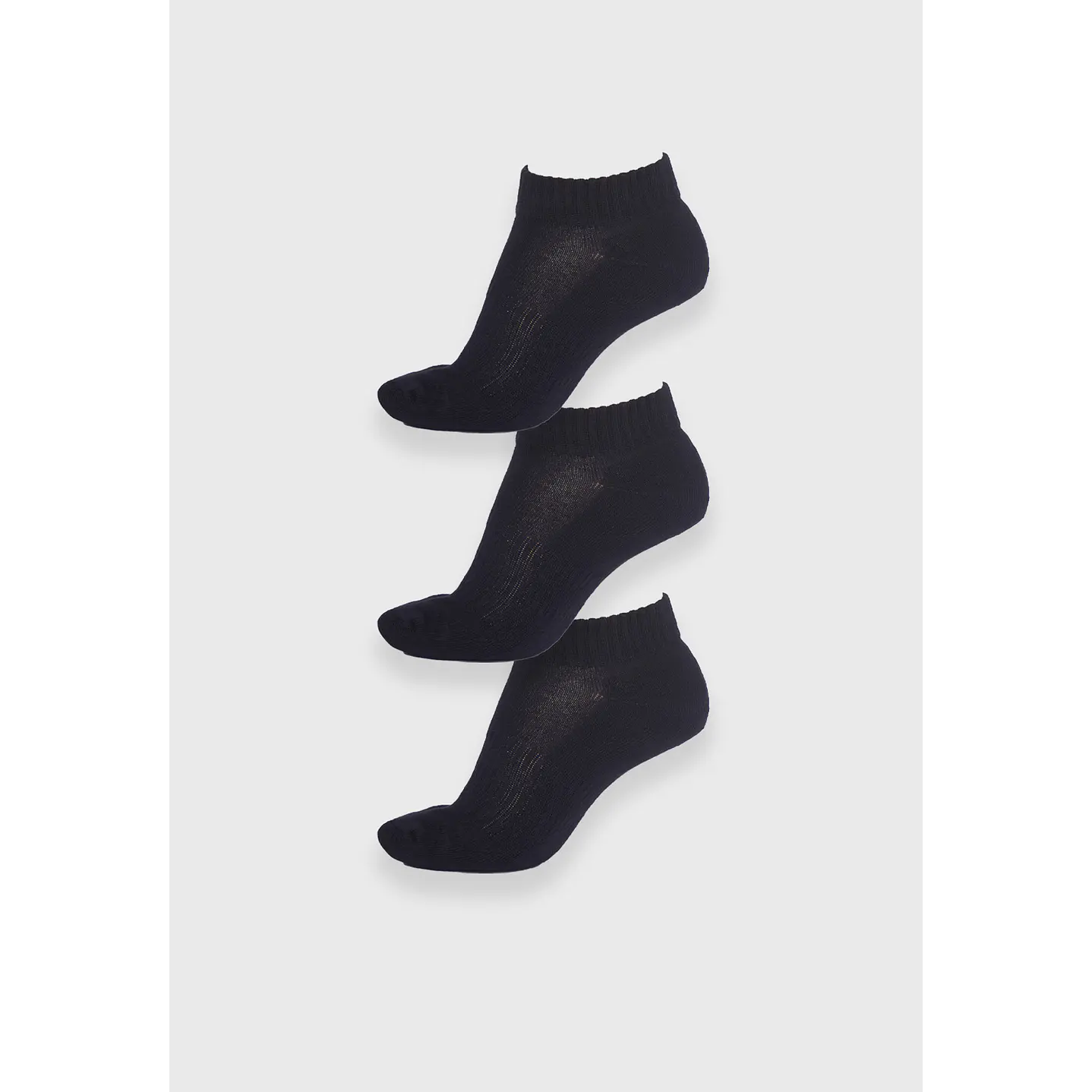Calcetín 3 Pares Mujer Negro Corto Family Shop 1