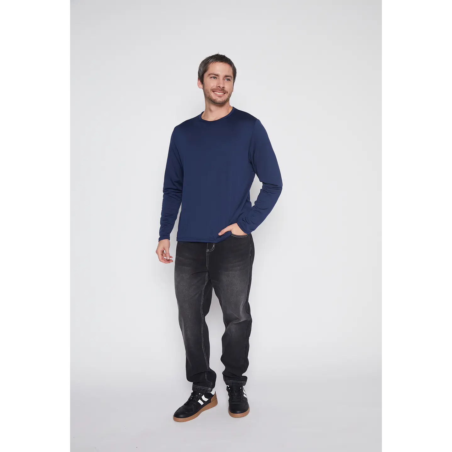 Camiseta Hombre Azul Microcapa Family Shop 4