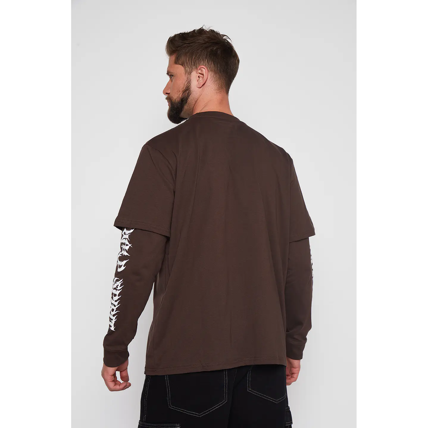 Polera Hombre Café College Family Shop 3