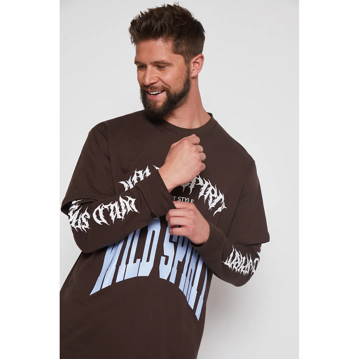 Polera Hombre Café College Family Shop 2