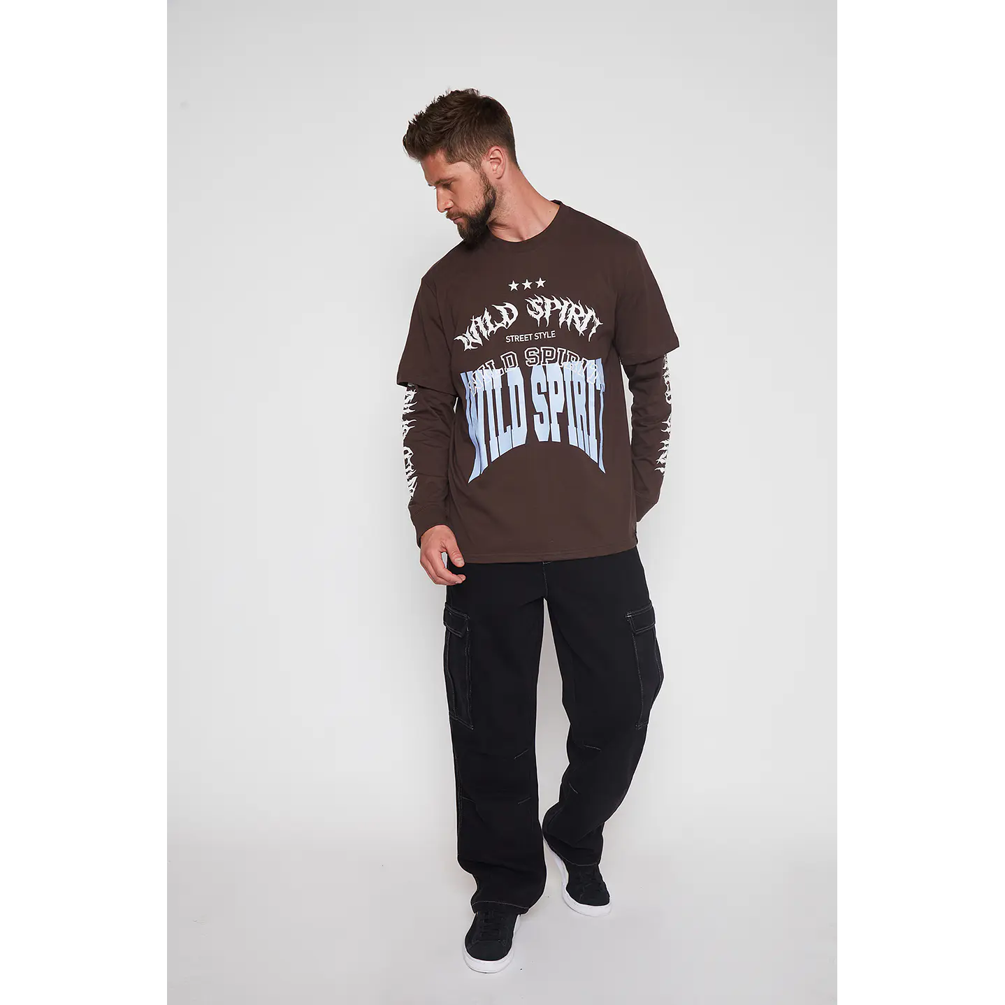 Polera Hombre Café College Family Shop 4