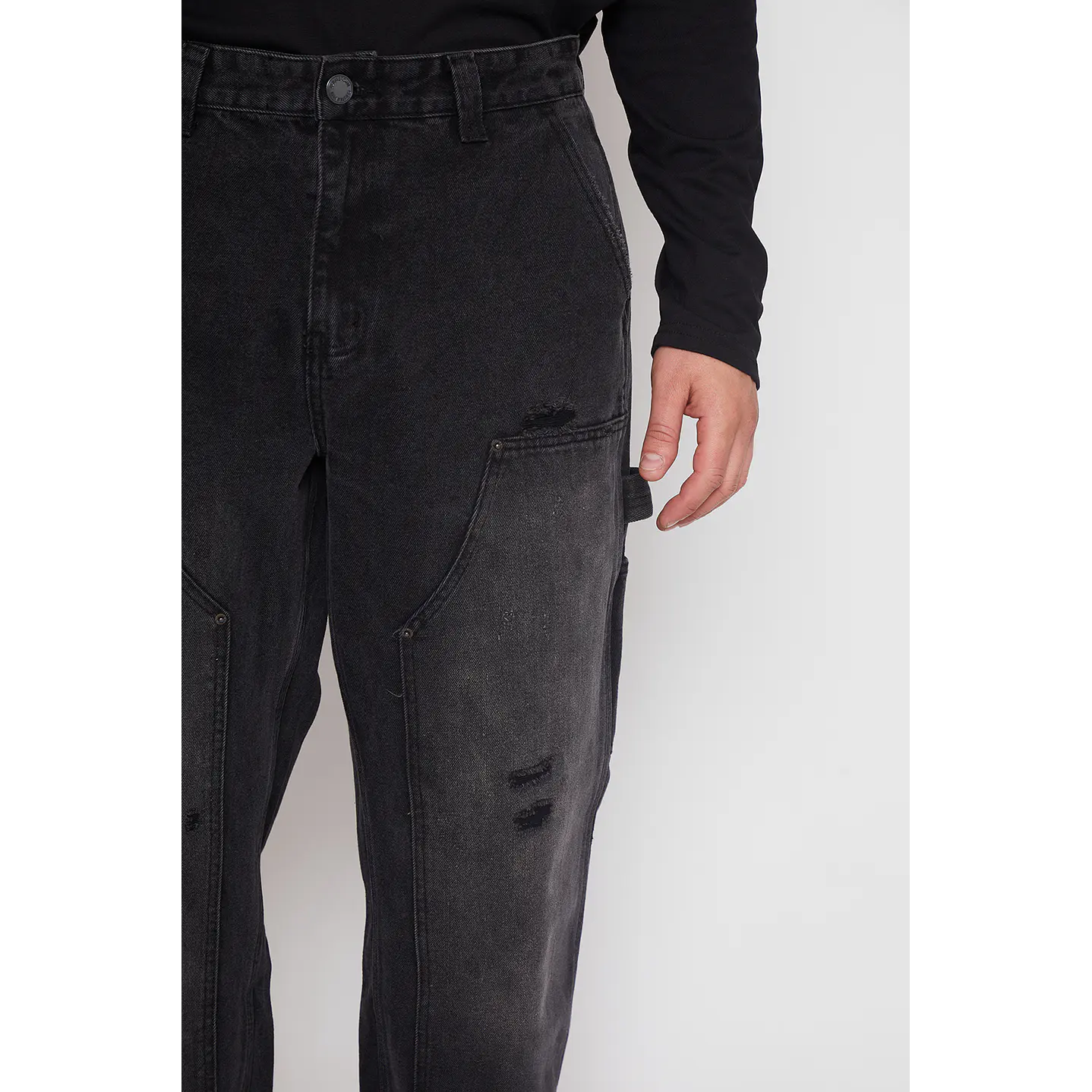 Jeans Hombre Negro Baggy Family Shop 4